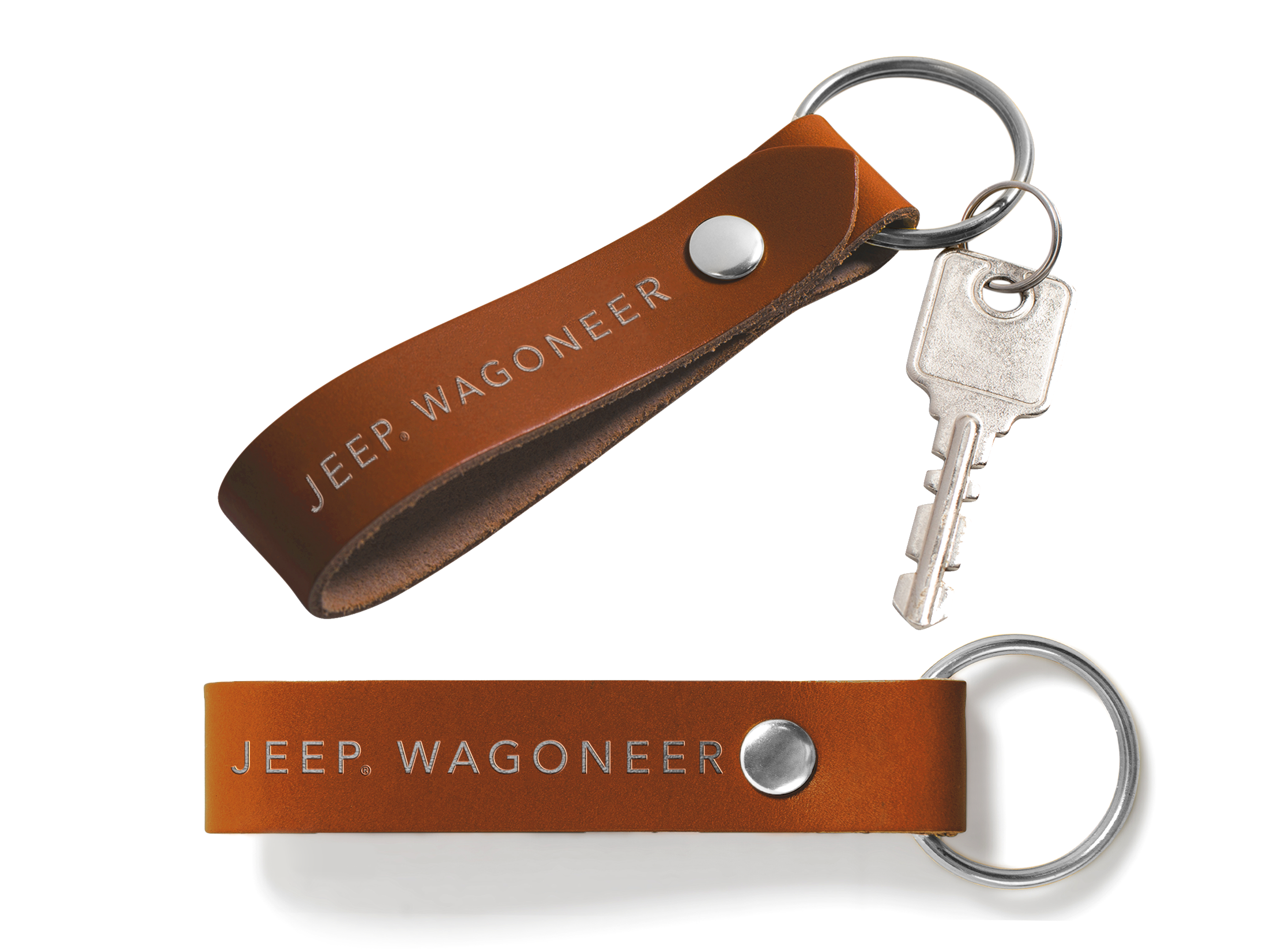 Double Sided Loop Keychain | Full Grain Leather | Made in USA