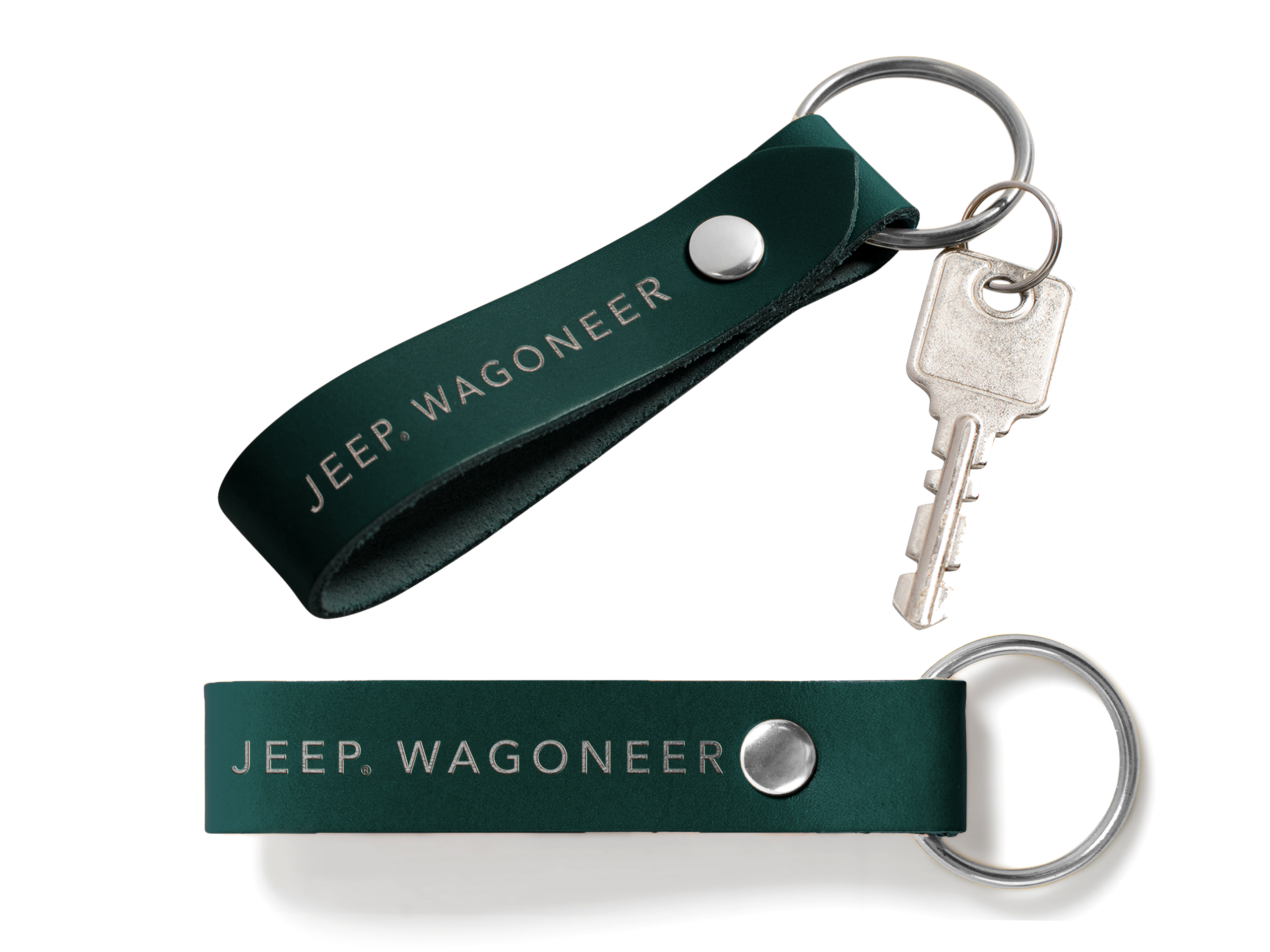 Double Sided Loop Keychain | Full Grain Leather | Made in USA