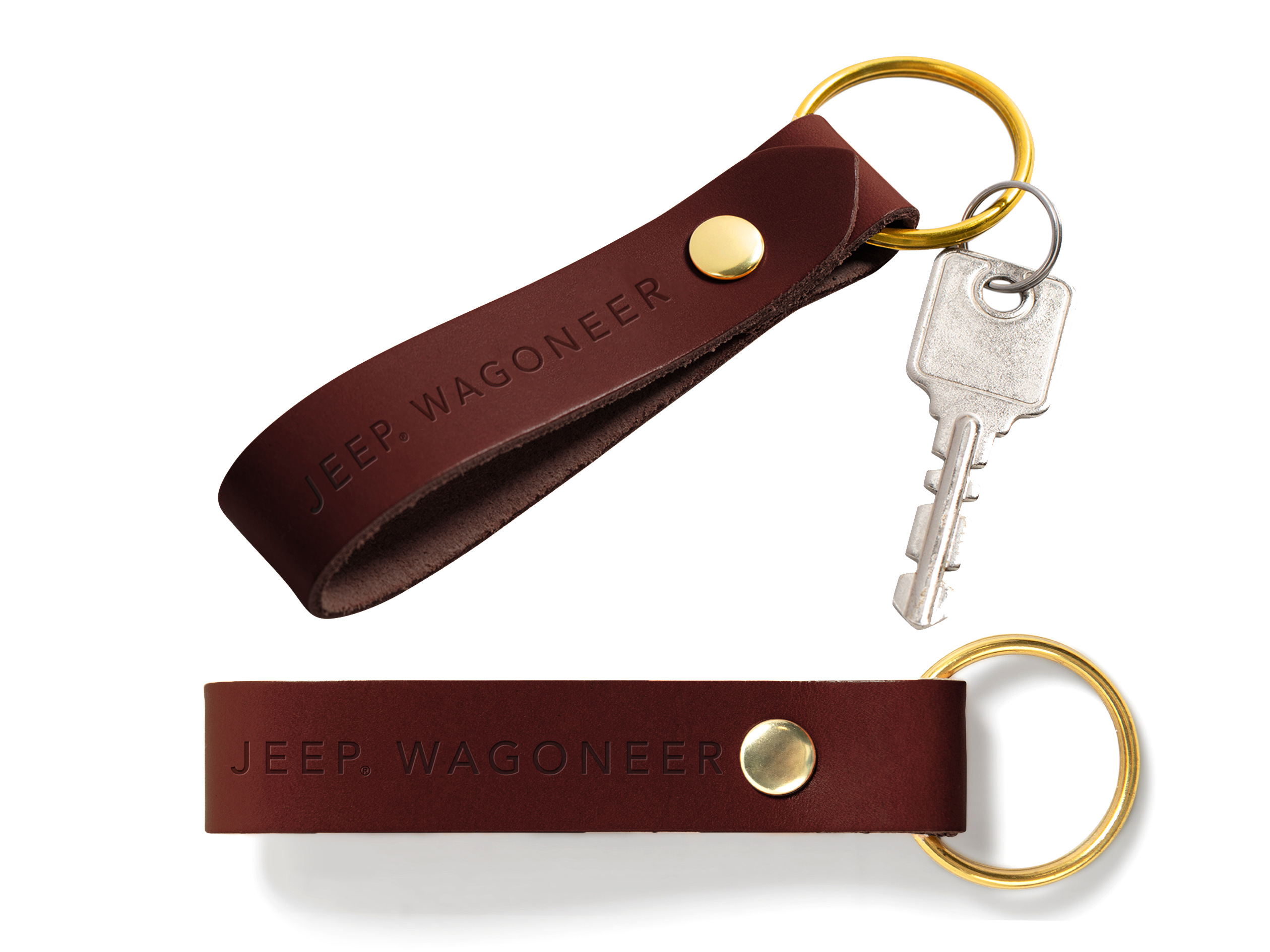 Double Sided Loop Keychain | Full Grain Leather | Made in USA