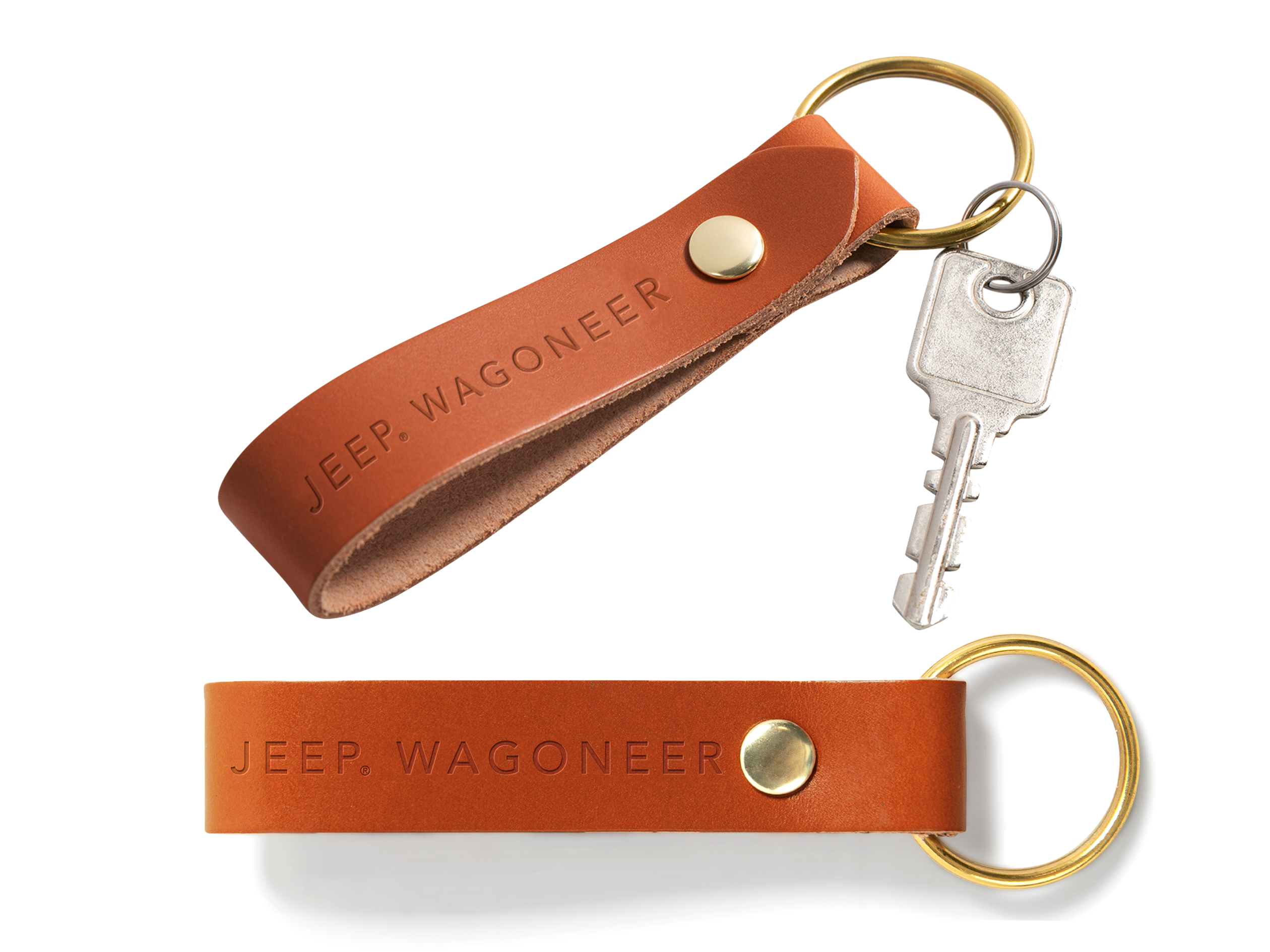 Double Sided Loop Keychain | Full Grain Leather | Made in USA