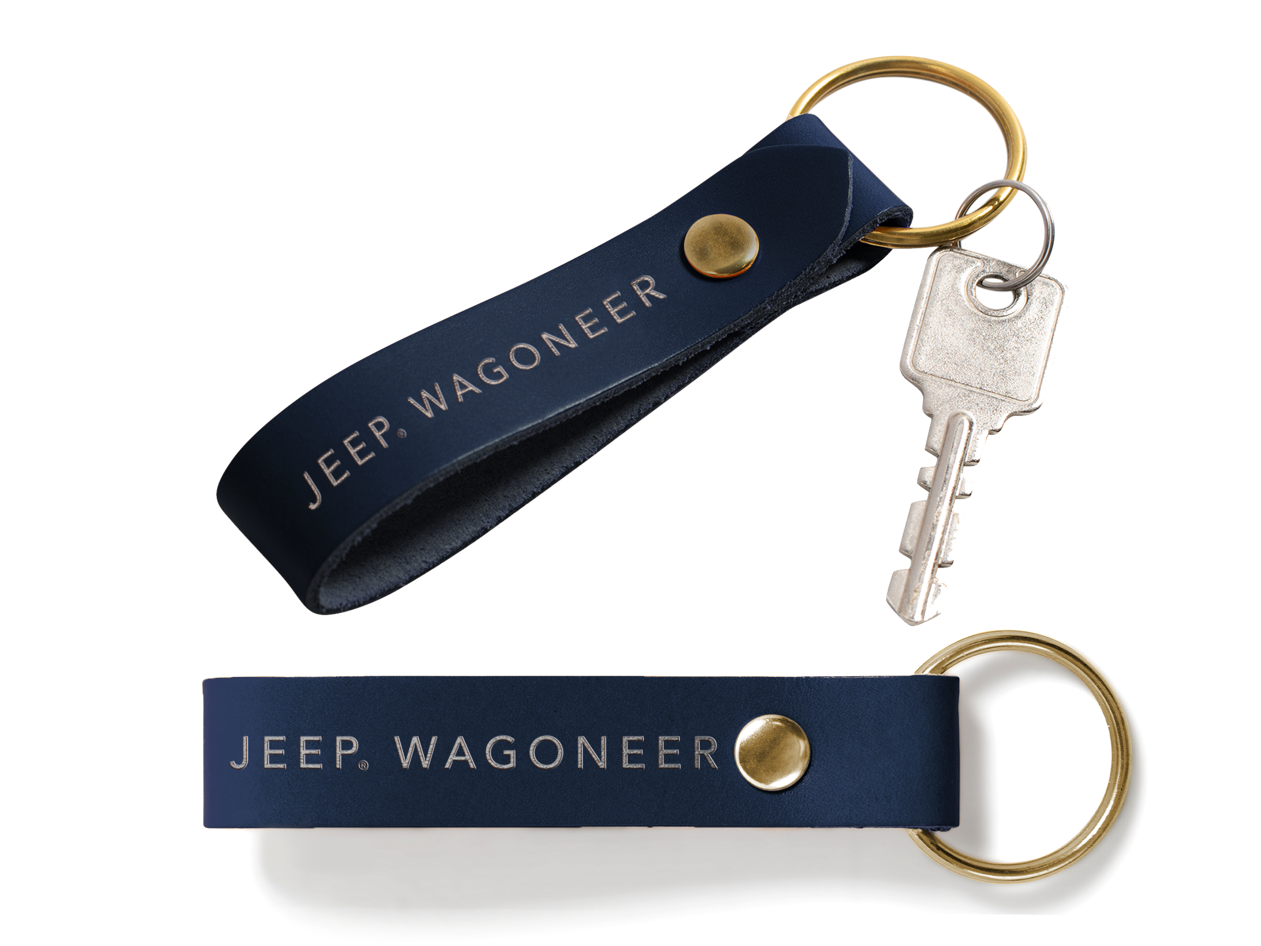 Double Sided Loop Keychain | Full Grain Leather | Made in USA