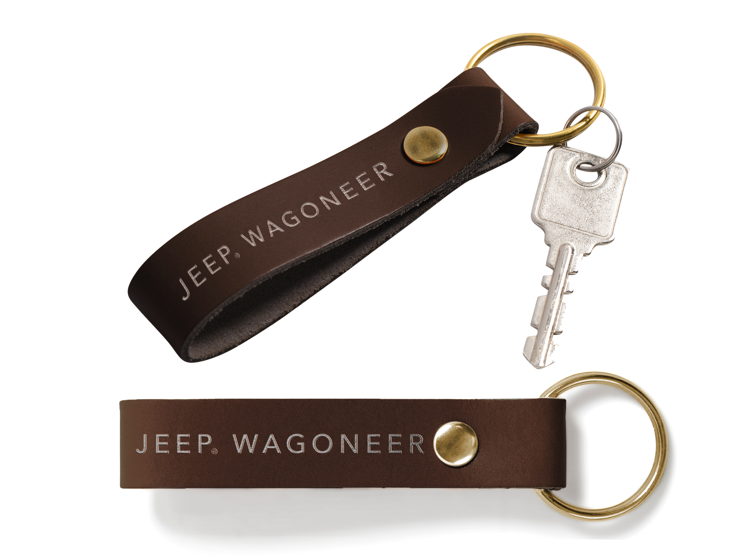 Double Sided Loop Keychain | Full Grain Leather | Made in USA