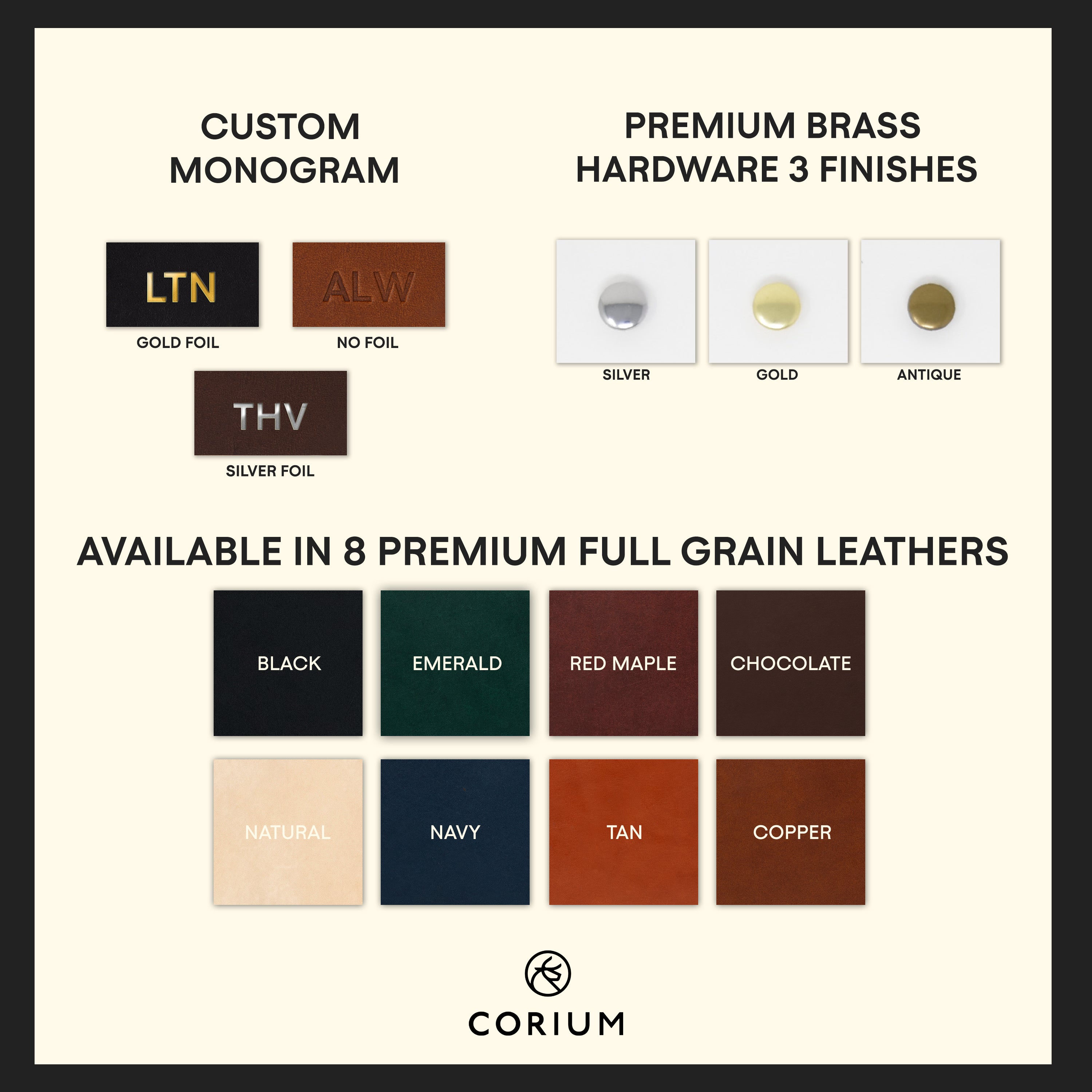 Double Sided Loop Keychain | Full Grain Leather | Made in USA