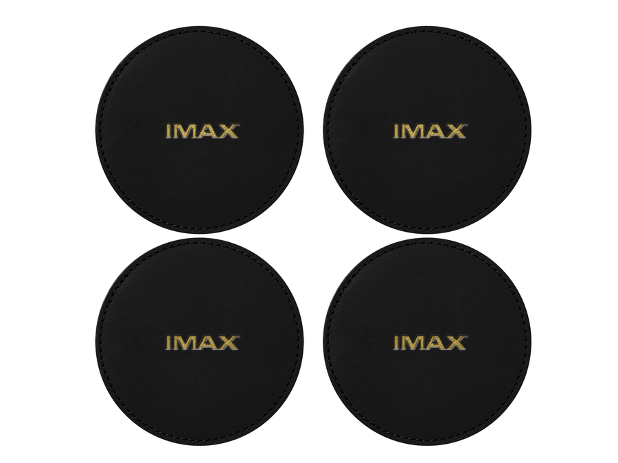 Round Coasters (Set of 4) | Full Grain Leather | Made in USA