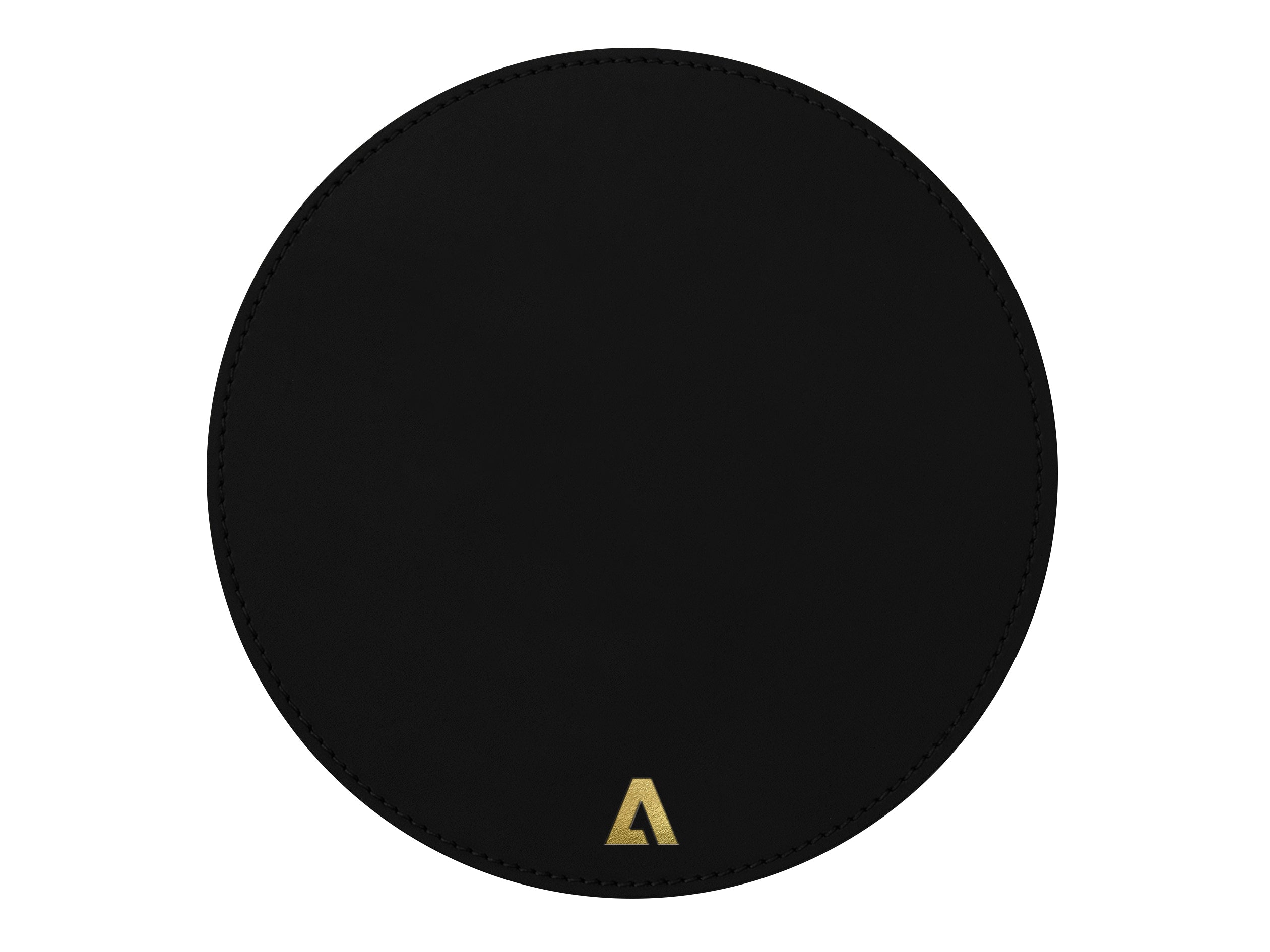 Round Mouse Pad | Full Grain Leather | Made in USA