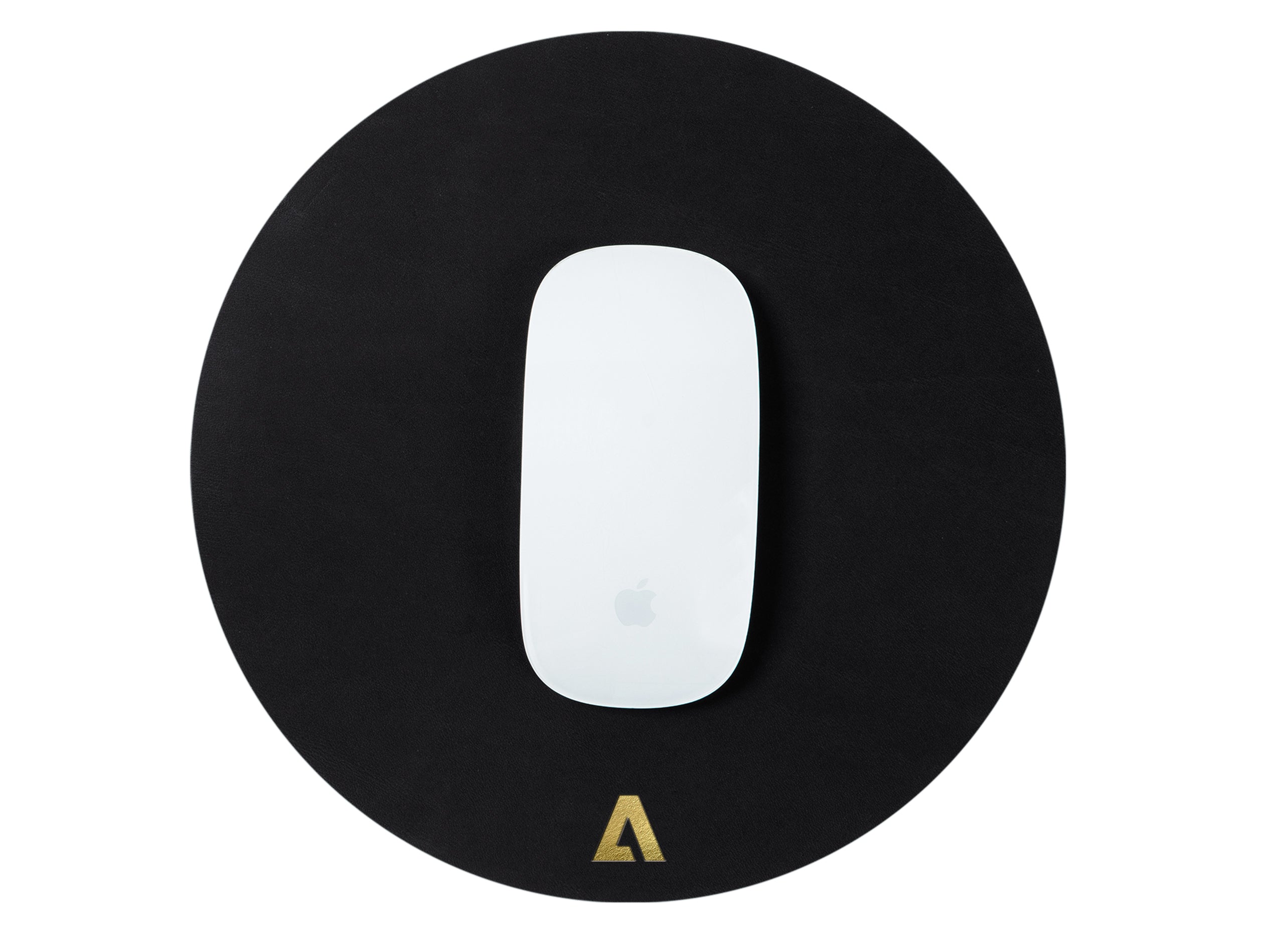 Round Mouse Pad | Full Grain Leather | Made in USA