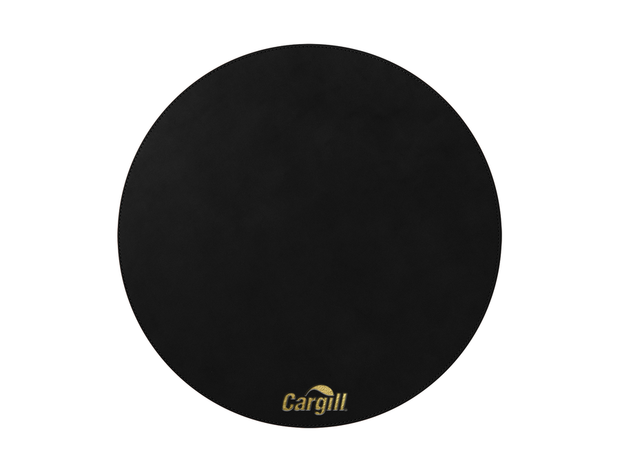 15" Round Placemat | Full Grain Leather | Made in USA