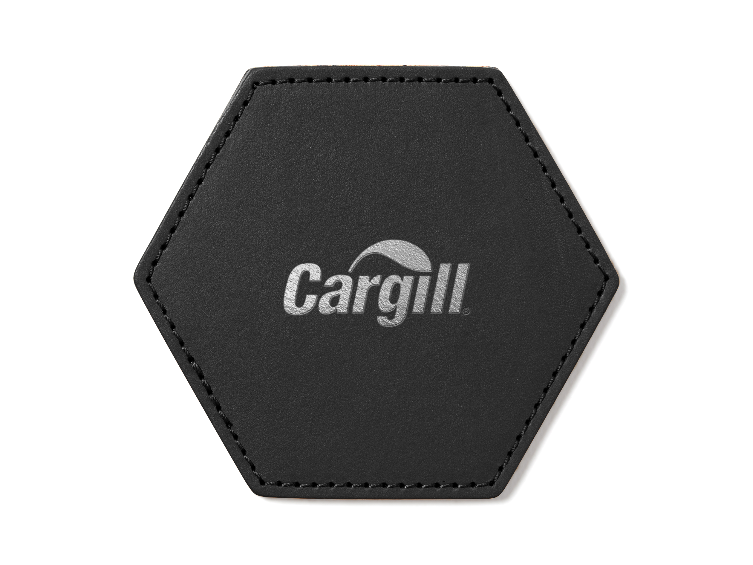 Hexagon Coasters (Set of 4) | Full Grain Leather | Made in USA
