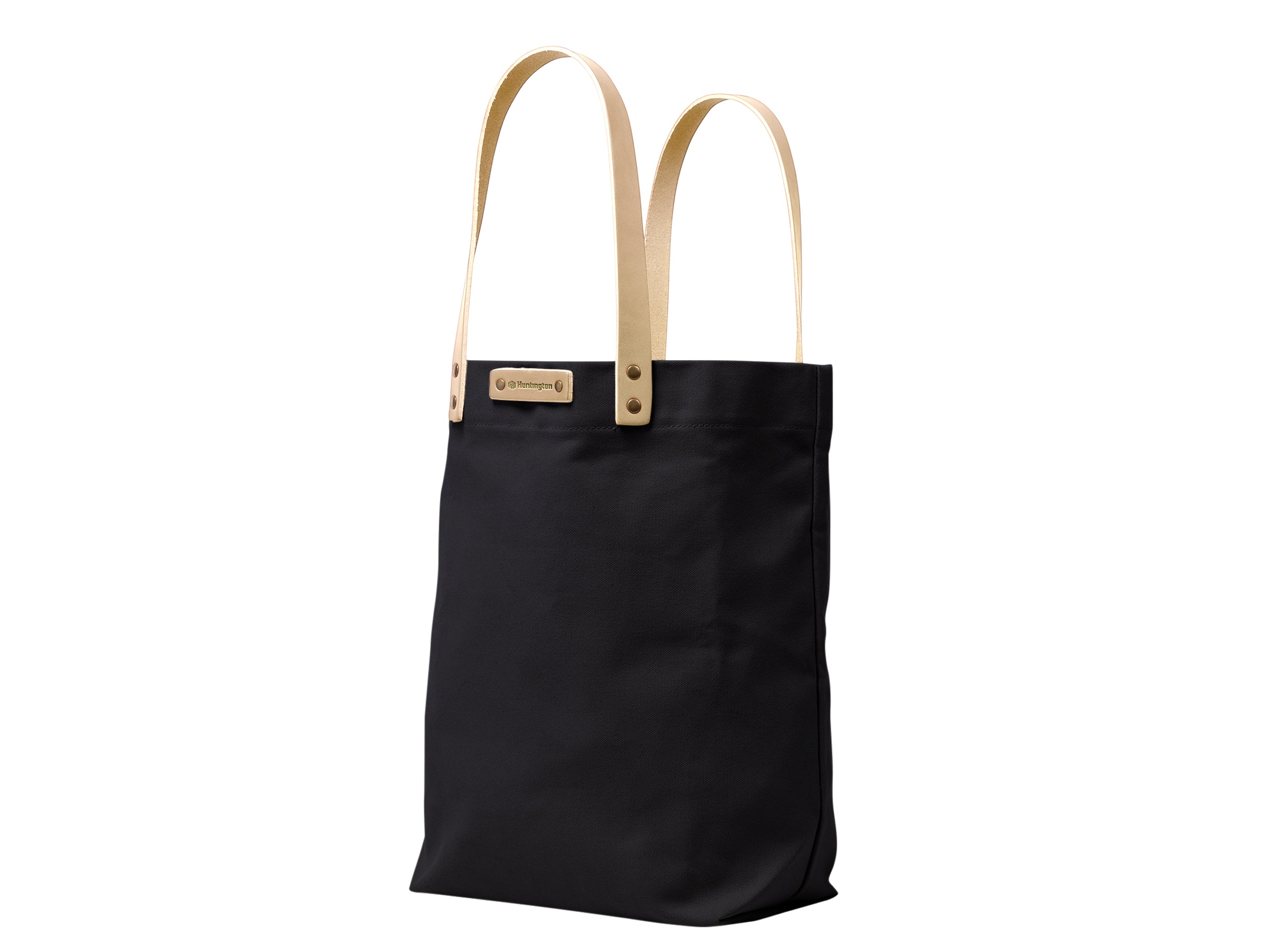 Canvas Tote with Leather Handles | Full Grain Leather | Made in USA