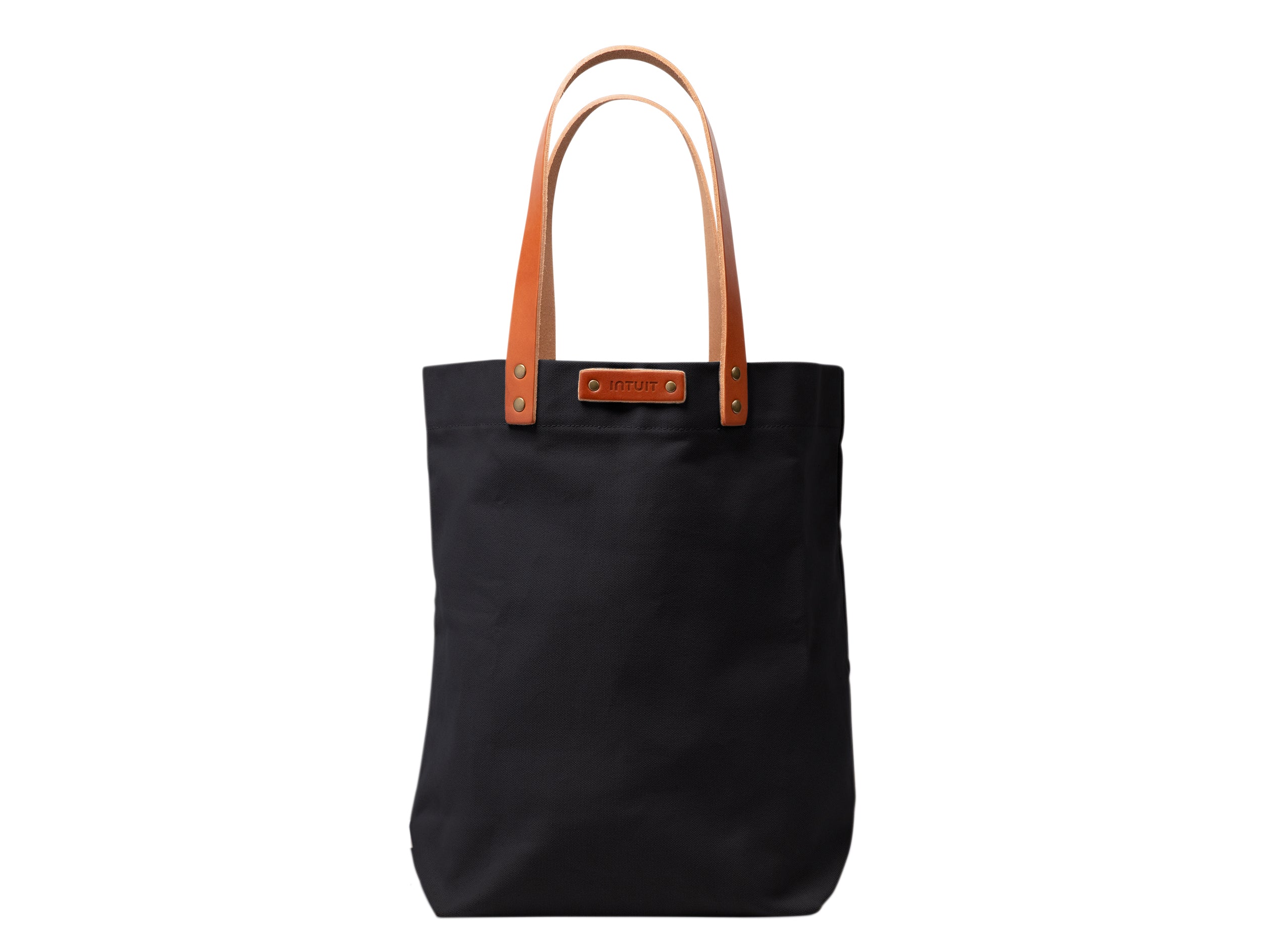 Canvas Tote with Leather Handles | Full Grain Leather | Made in USA