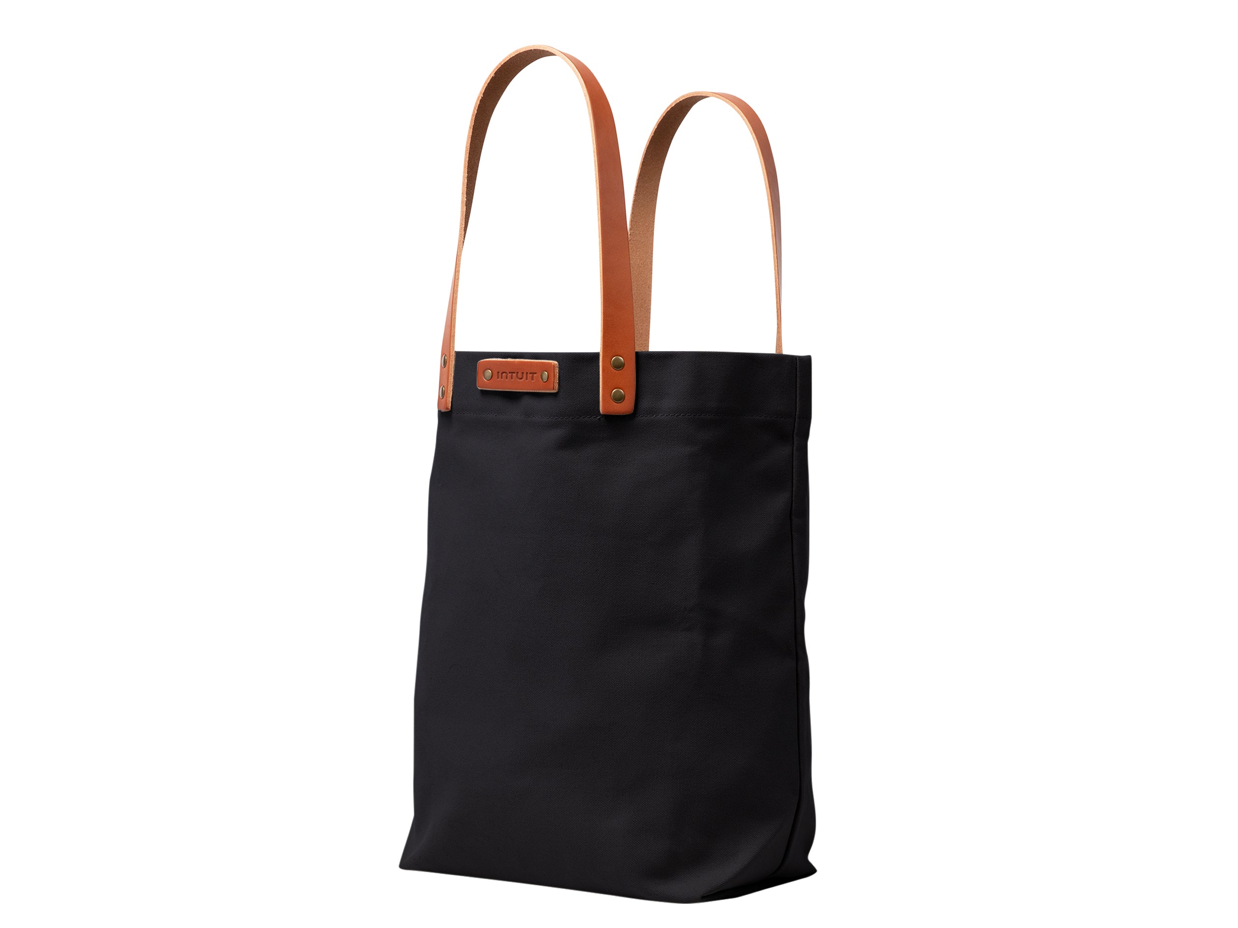 Canvas Tote with Leather Handles | Full Grain Leather | Made in USA
