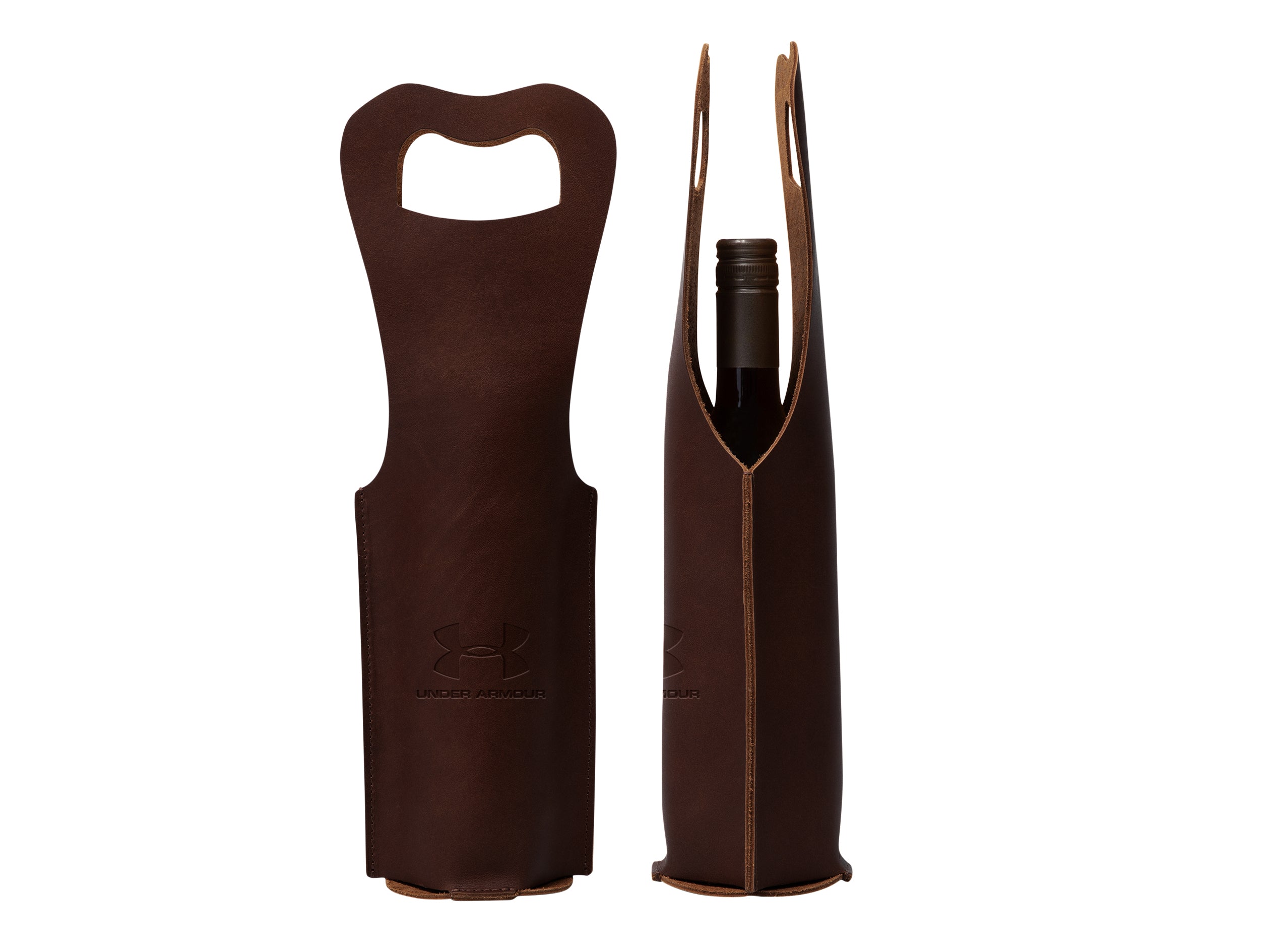 Single Wine Bottle Tote | Full Grain Leather | Made in USA