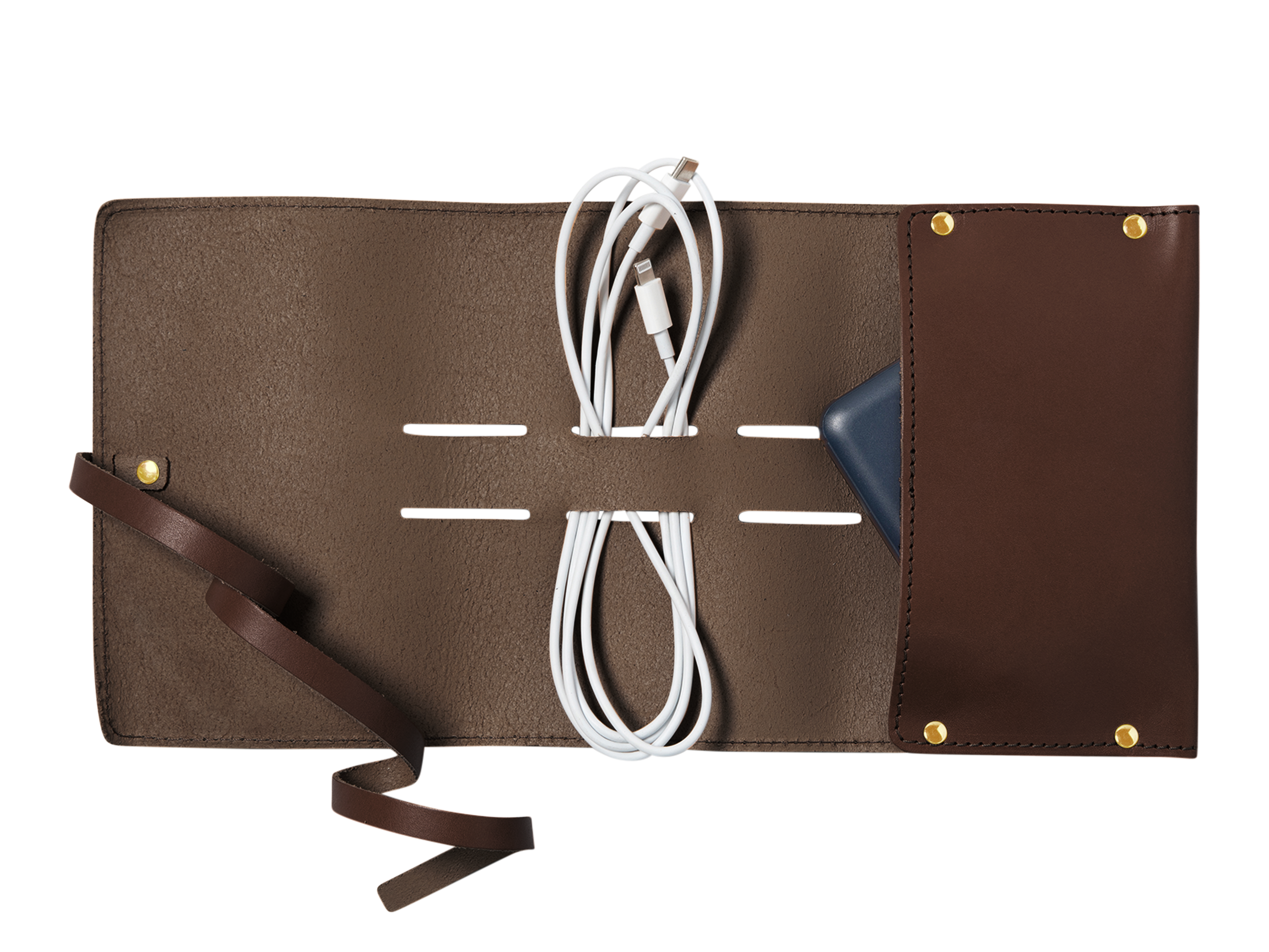 Tech Accessory Roll | Full Grain Leather | Made in USA