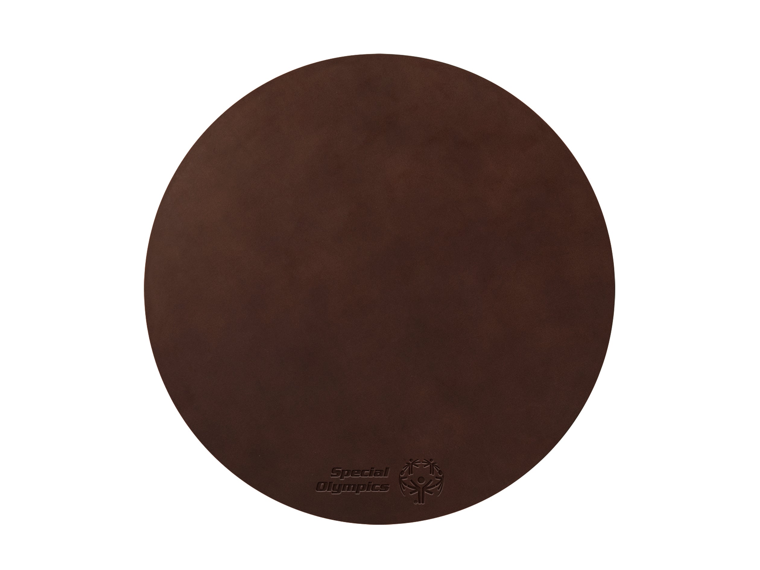 15" Round Placemat | Full Grain Leather | Made in USA
