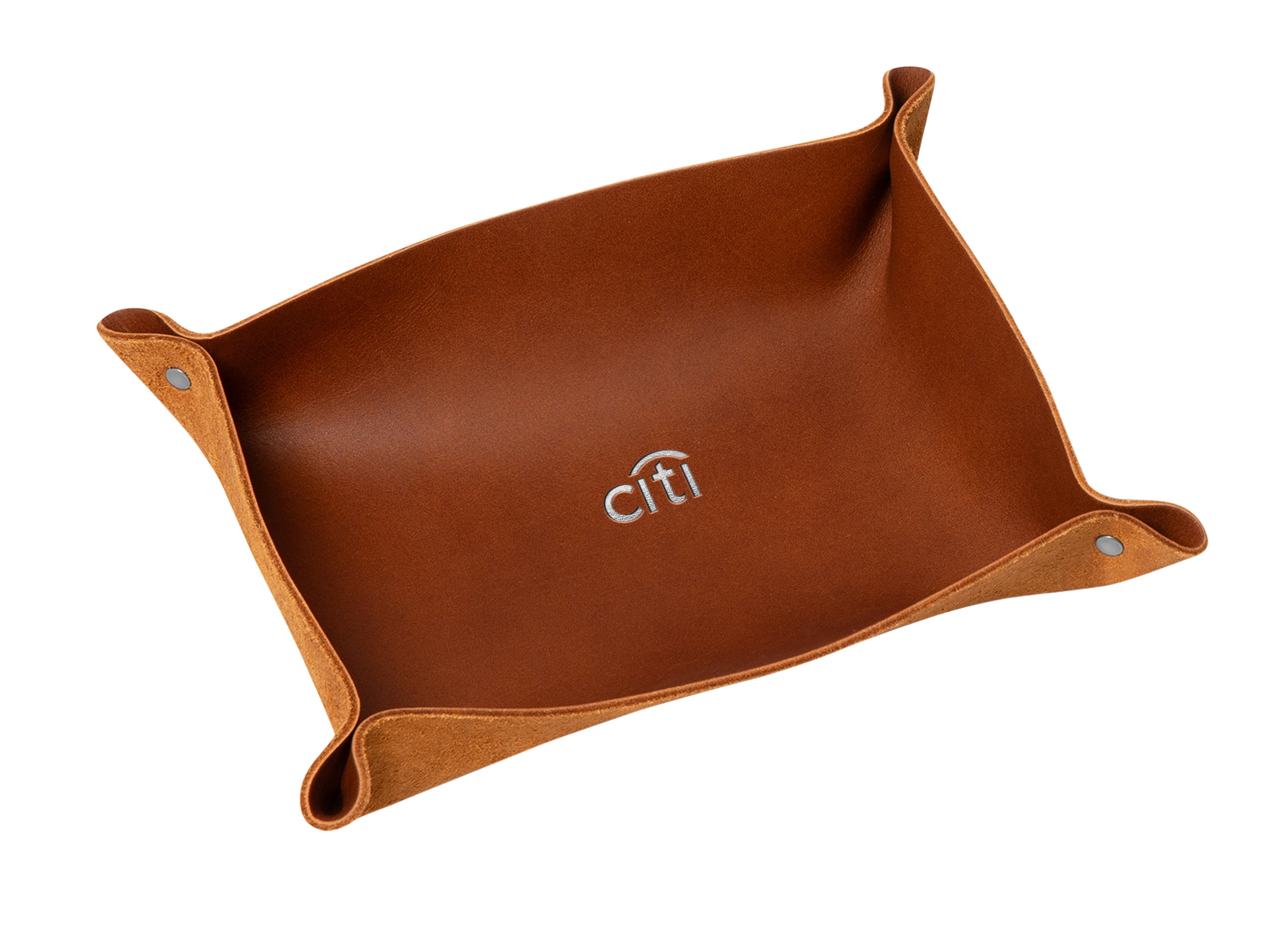Rivet Valet Tray | Full Grain Leather | Made in USA