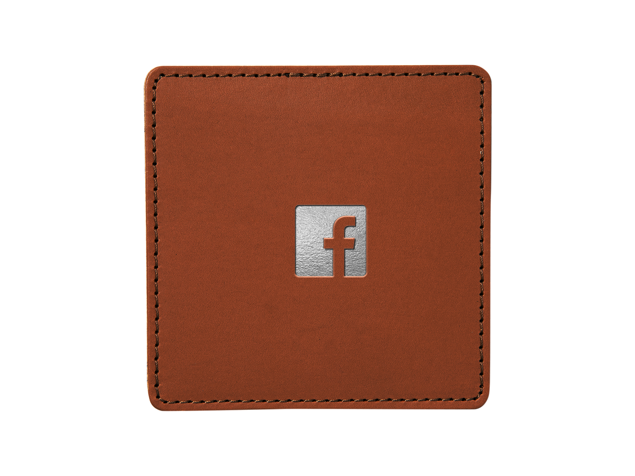 Square Coasters (Set of 4) | Full Grain Leather | Made in USA