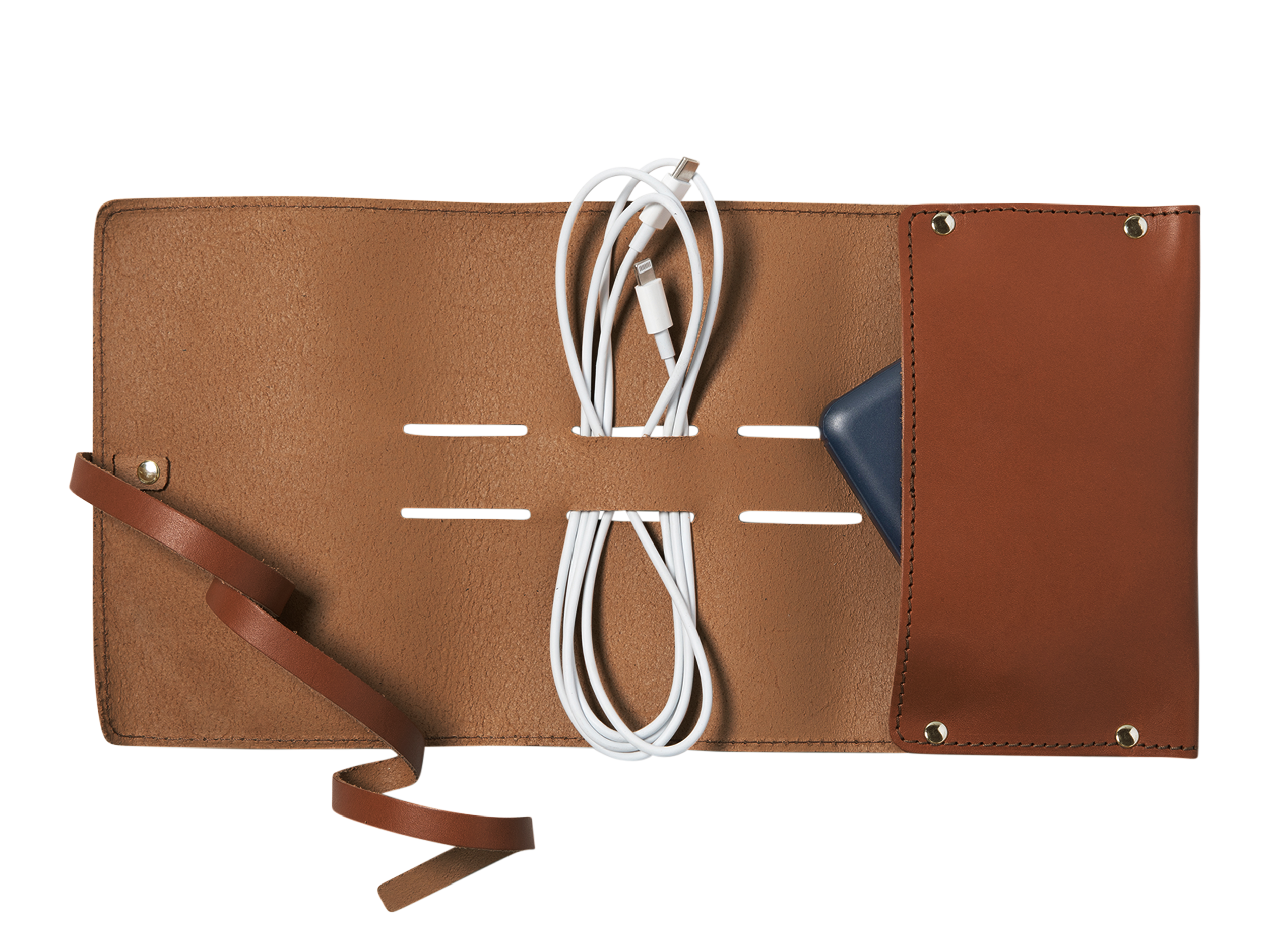 Tech Accessory Roll | Full Grain Leather | Made in USA