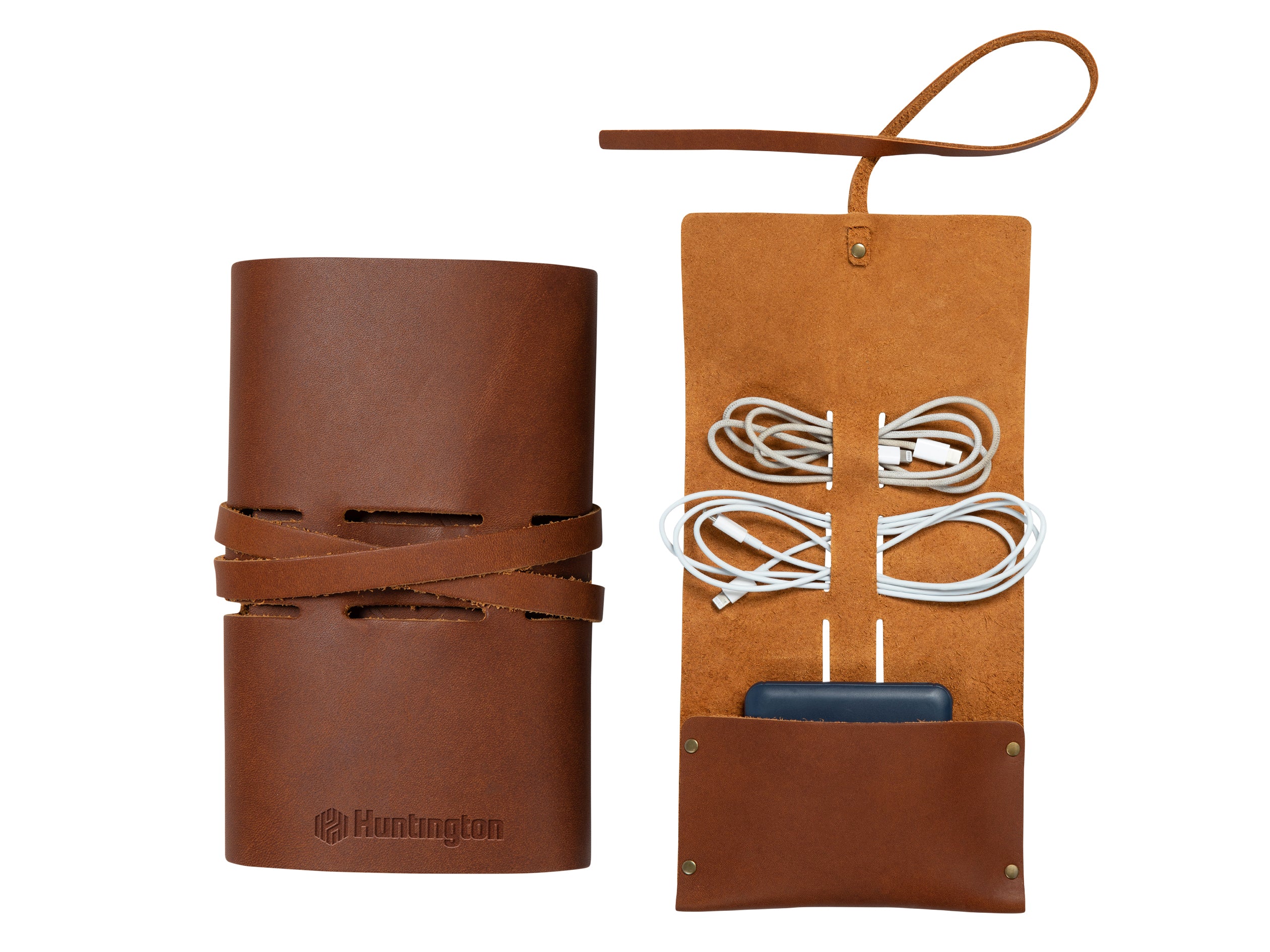 Tech Accessory Roll | Full Grain Leather | Made in USA