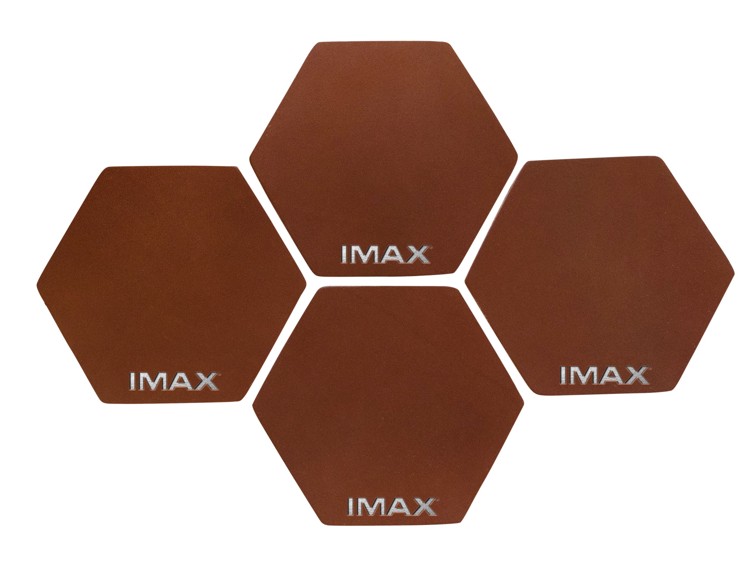 Hexagon Coasters (Set of 4) | Full Grain Leather | Made in USA