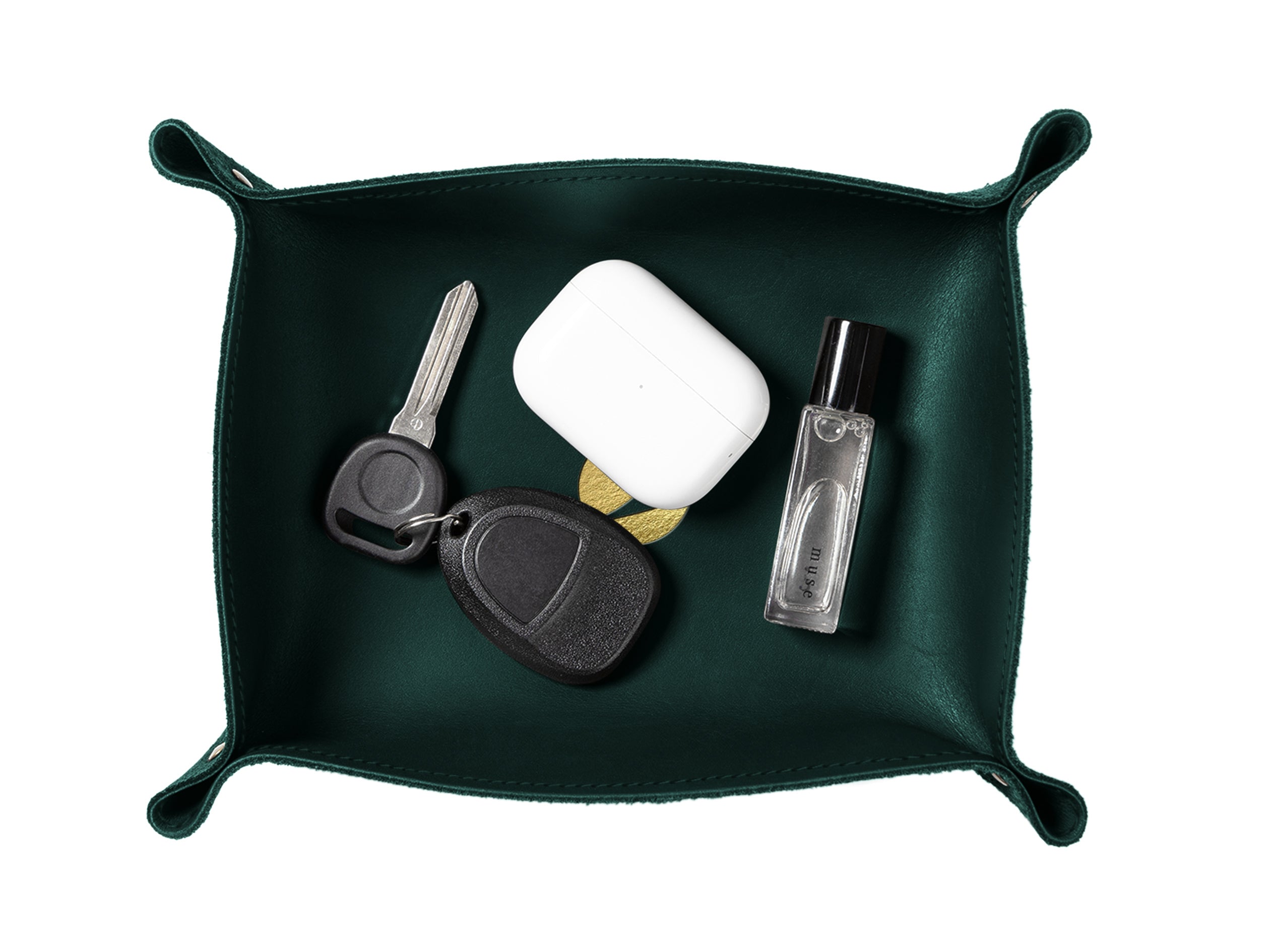 Rivet Valet Tray | Full Grain Leather | Made in USA