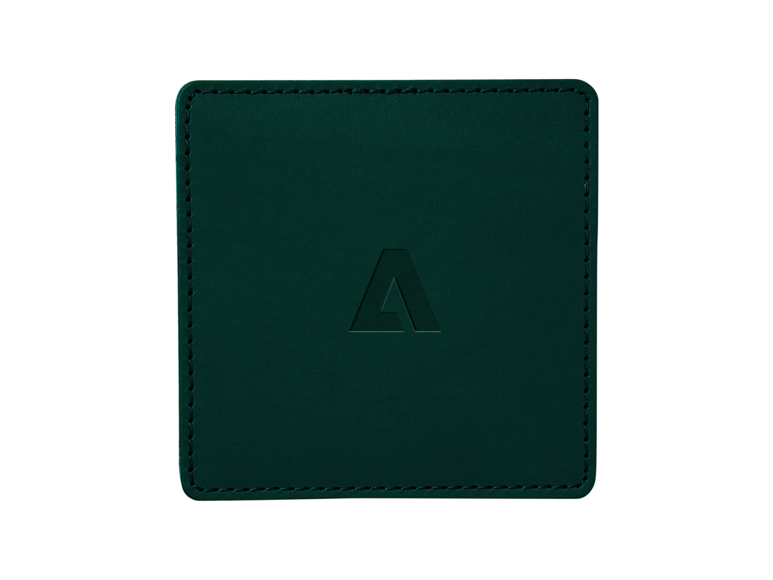 Square Coasters (Set of 4) | Full Grain Leather | Made in USA