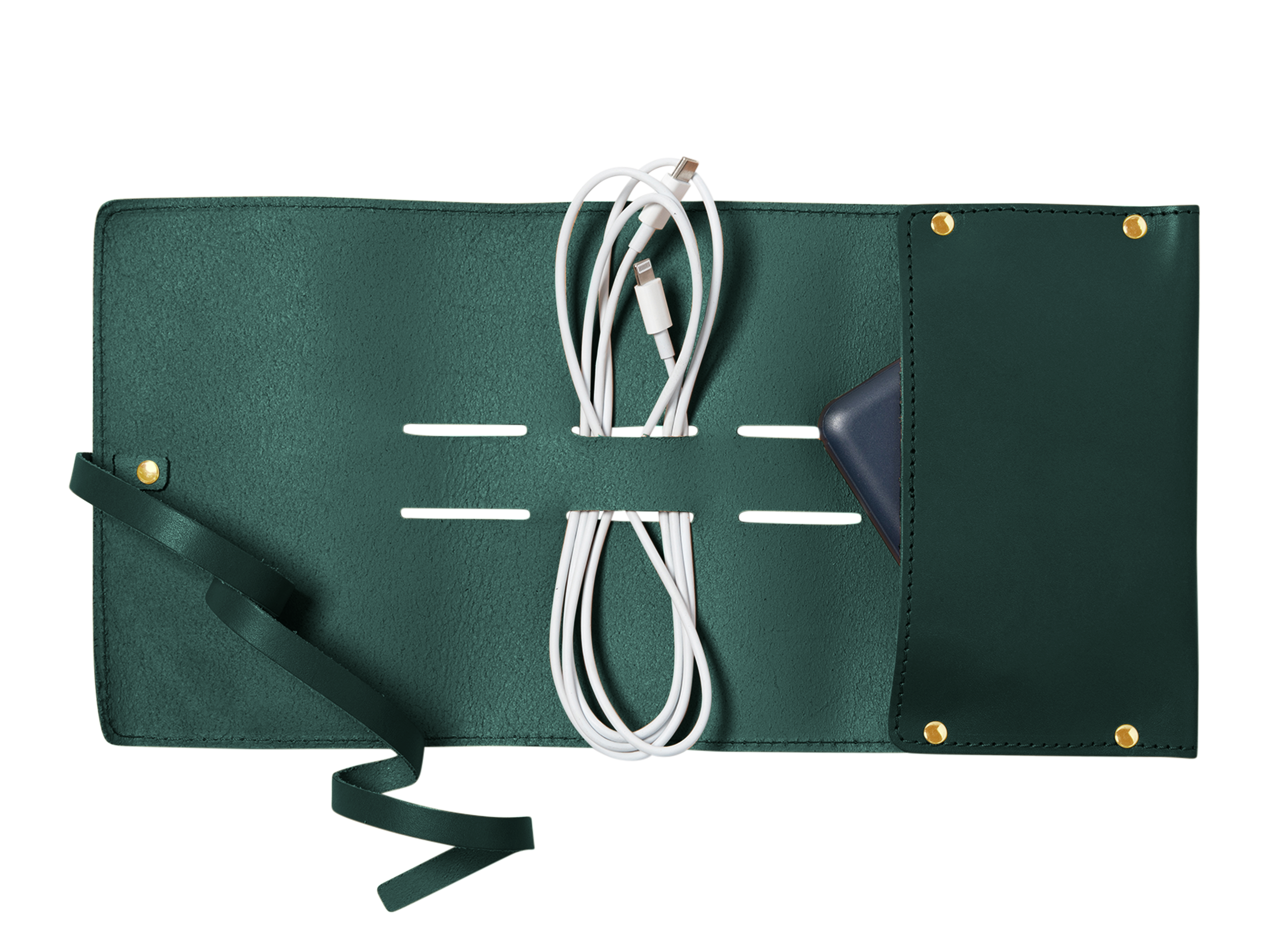 Tech Accessory Roll | Full Grain Leather | Made in USA