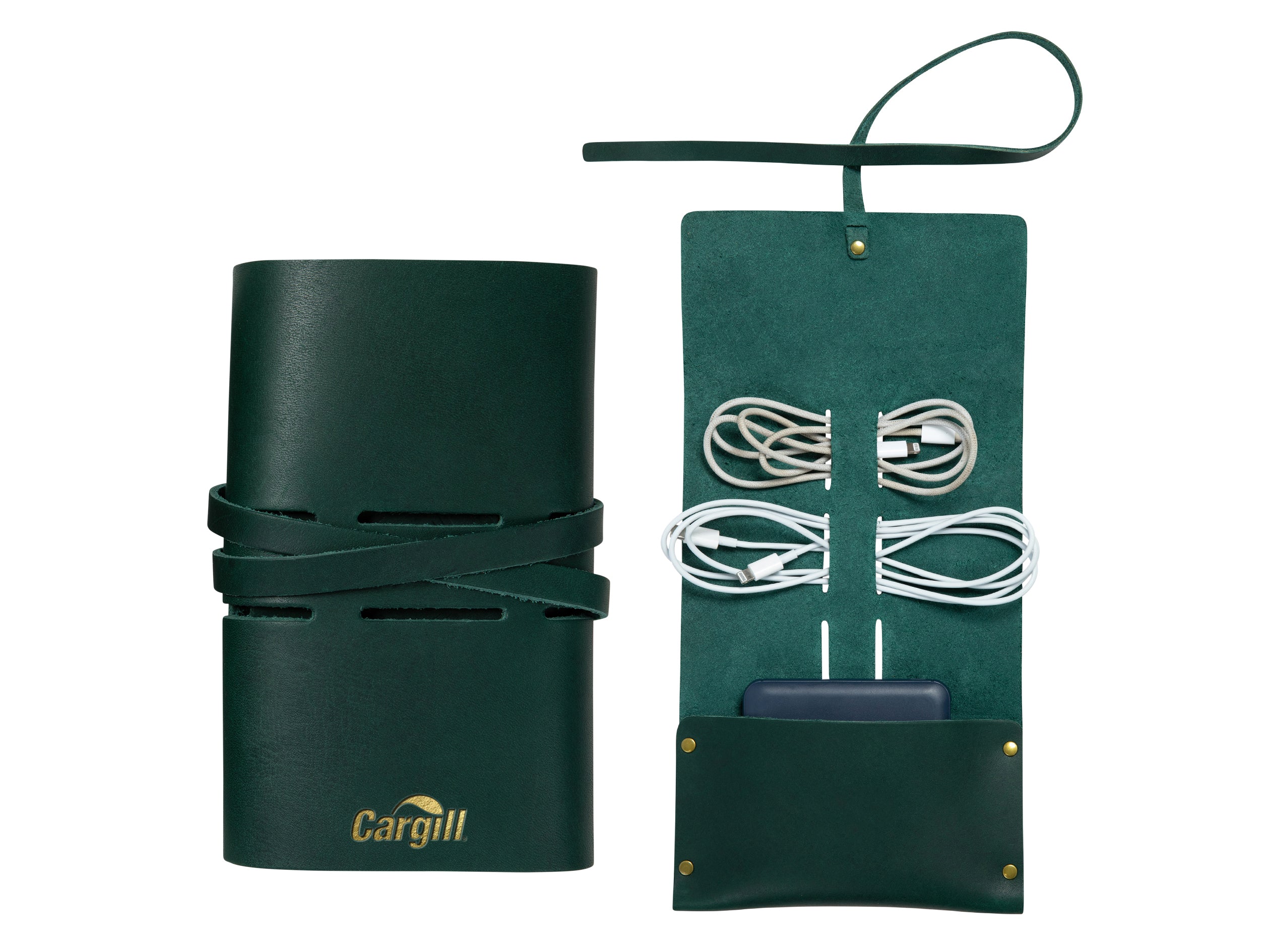 Tech Accessory Roll | Full Grain Leather | Made in USA