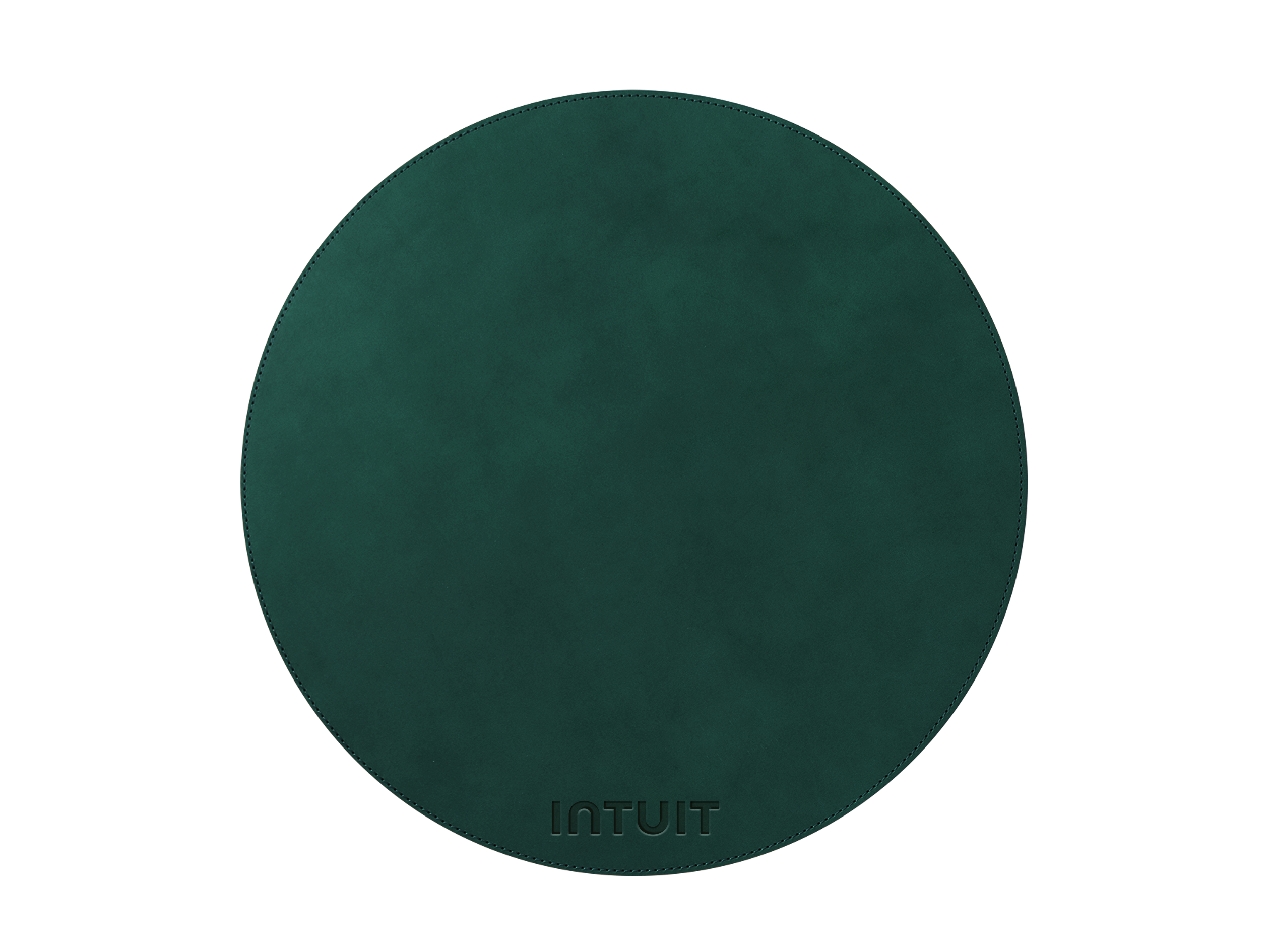 15" Round Placemat | Full Grain Leather | Made in USA