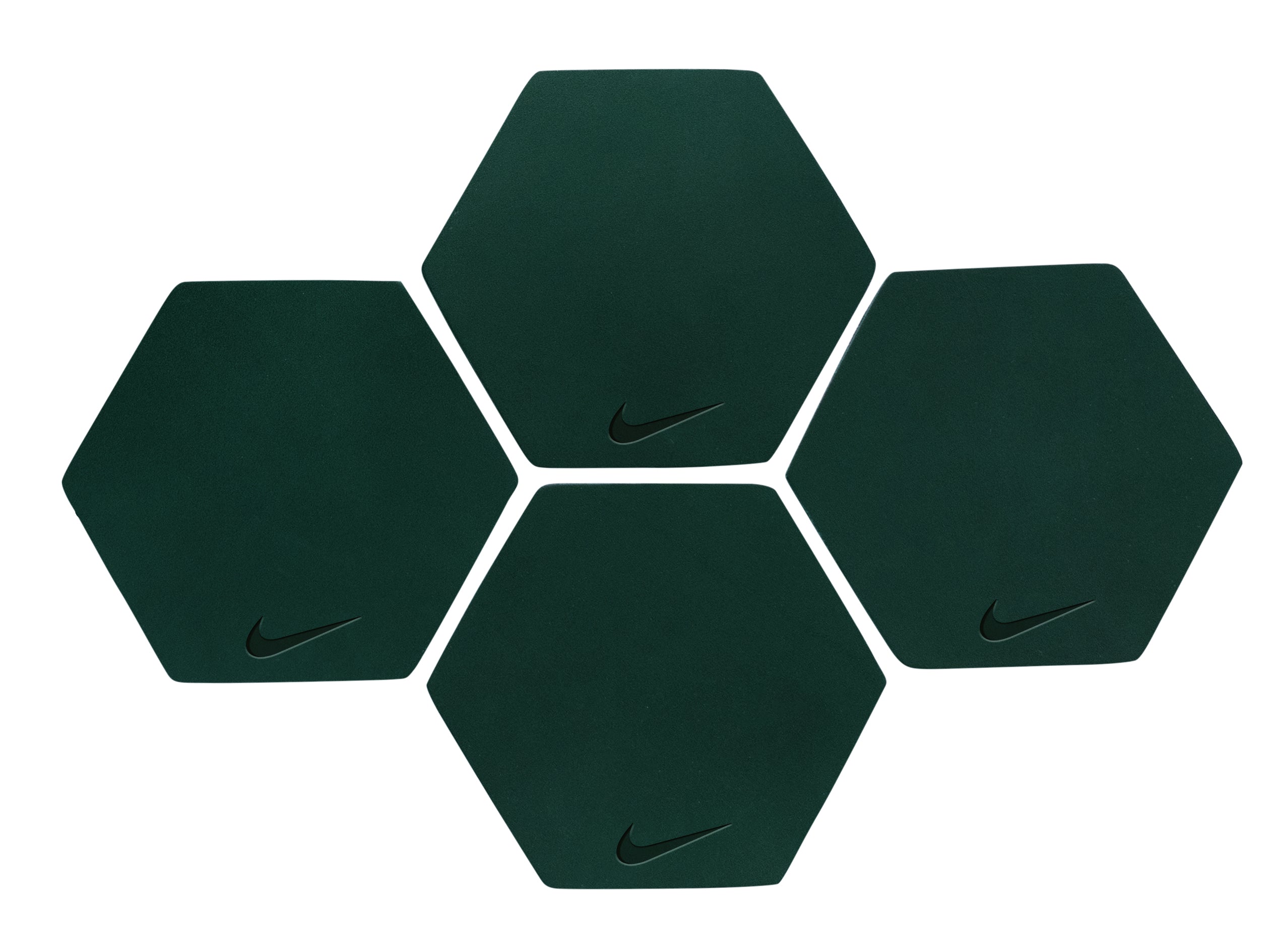 Hexagon Coasters (Set of 4) | Full Grain Leather | Made in USA