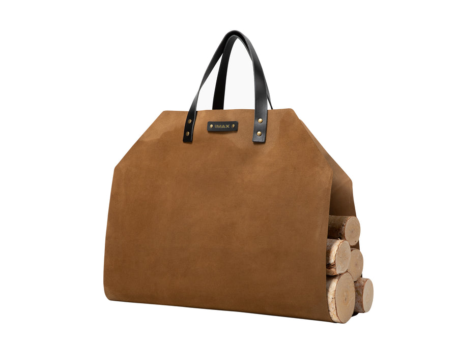 All leather Log Carrier | Full Grain Leather | Made in USA