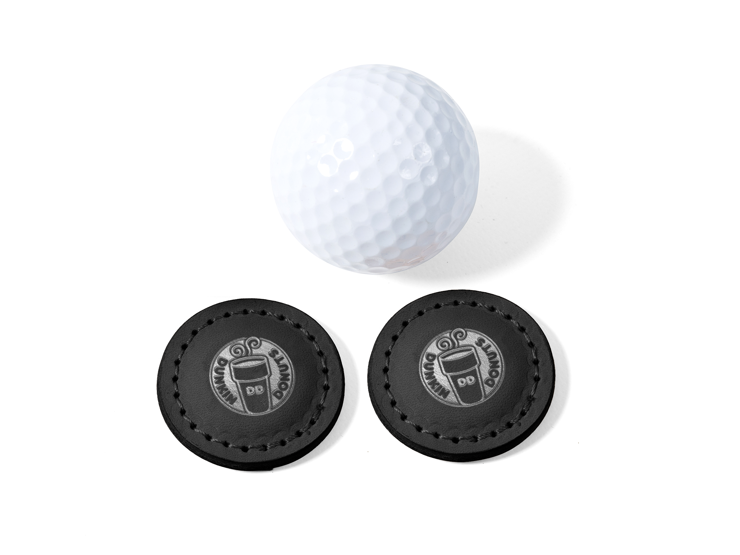 Golf Ball Marker SET OF 2 | Full Grain Leather | Made in USA