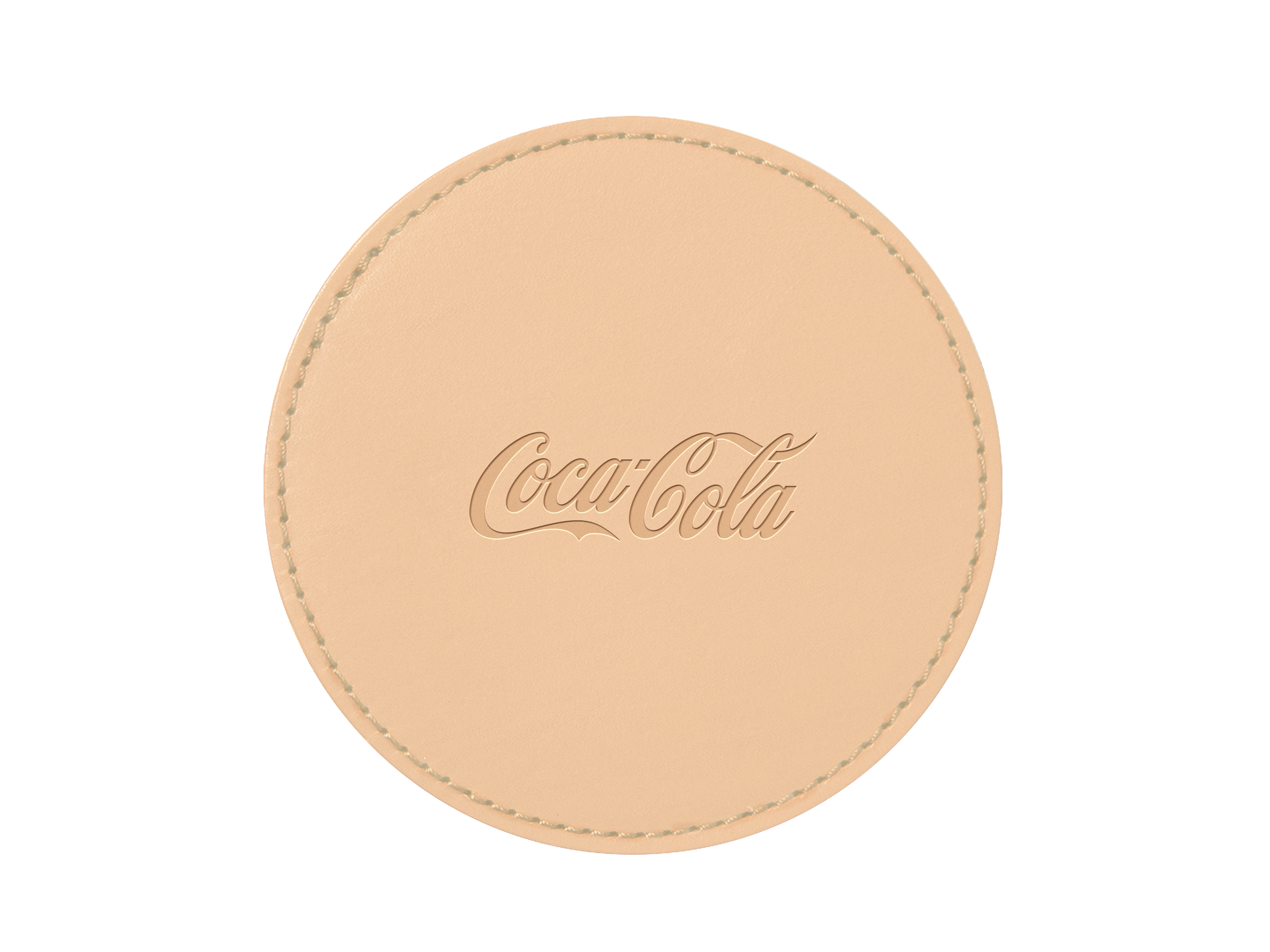 Round Coasters (Set of 4) | Full Grain Leather | Made in USA