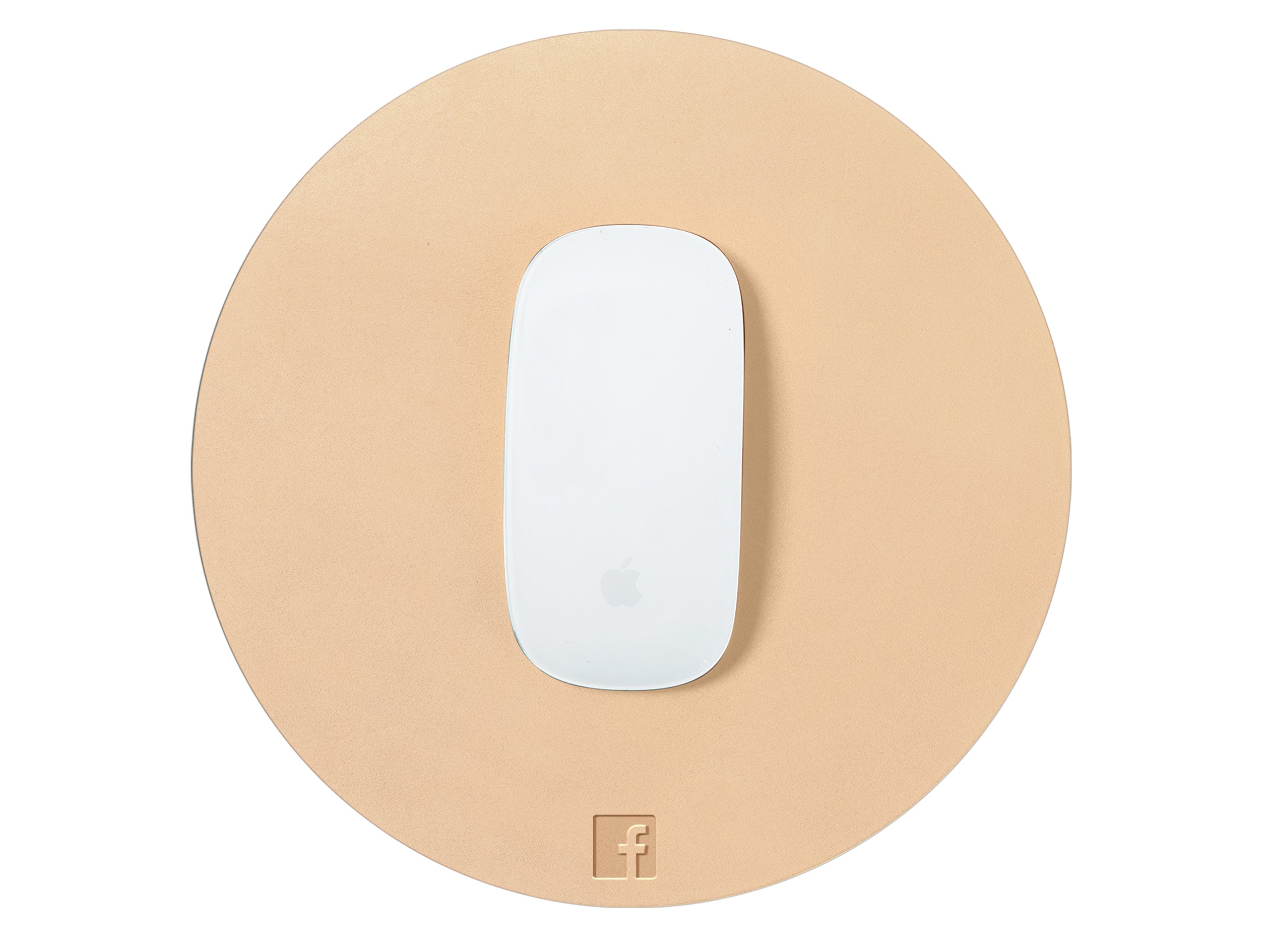 Round Mouse Pad | Full Grain Leather | Made in USA