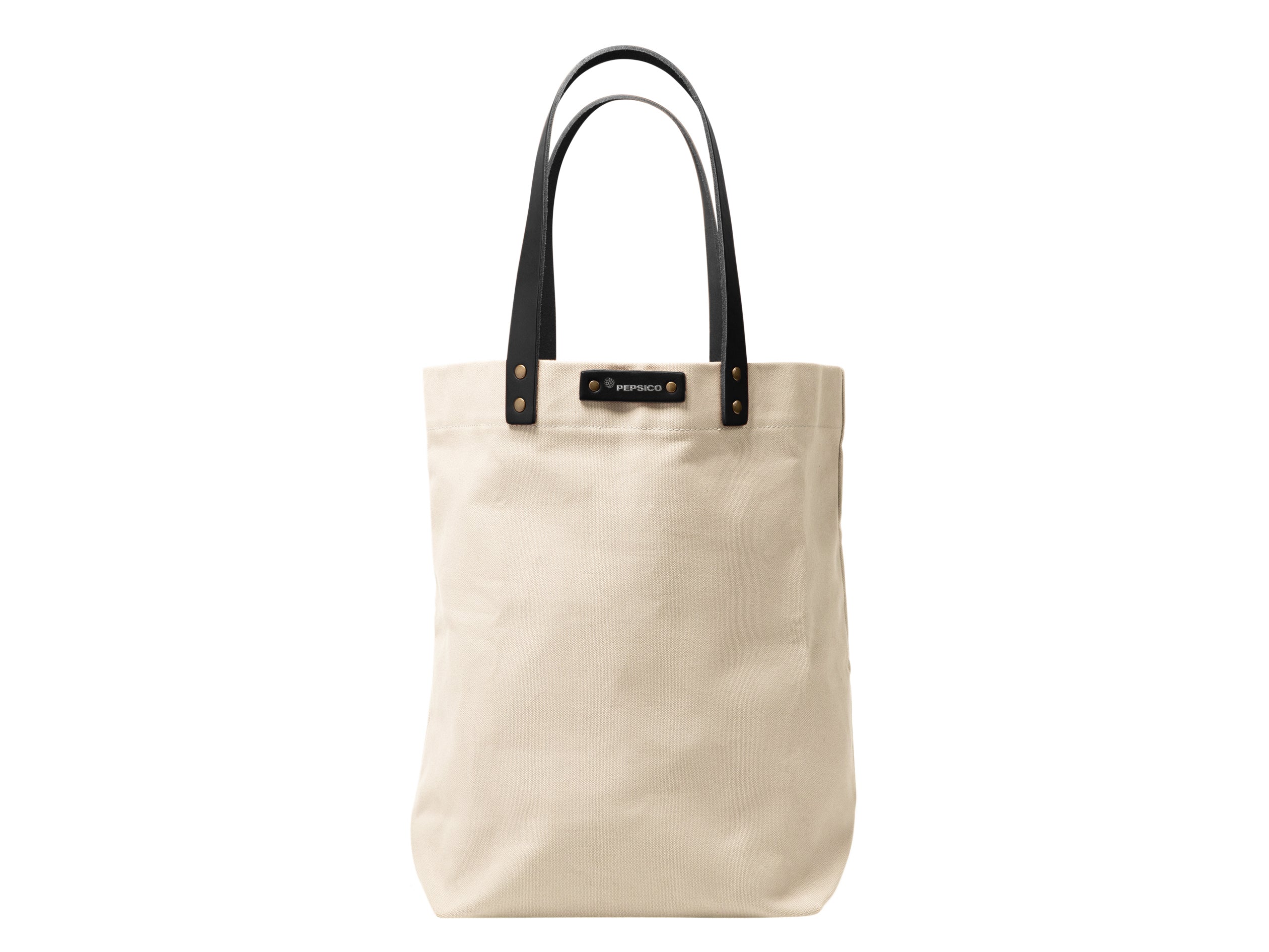 Canvas Tote with Leather Handles | Full Grain Leather | Made in USA