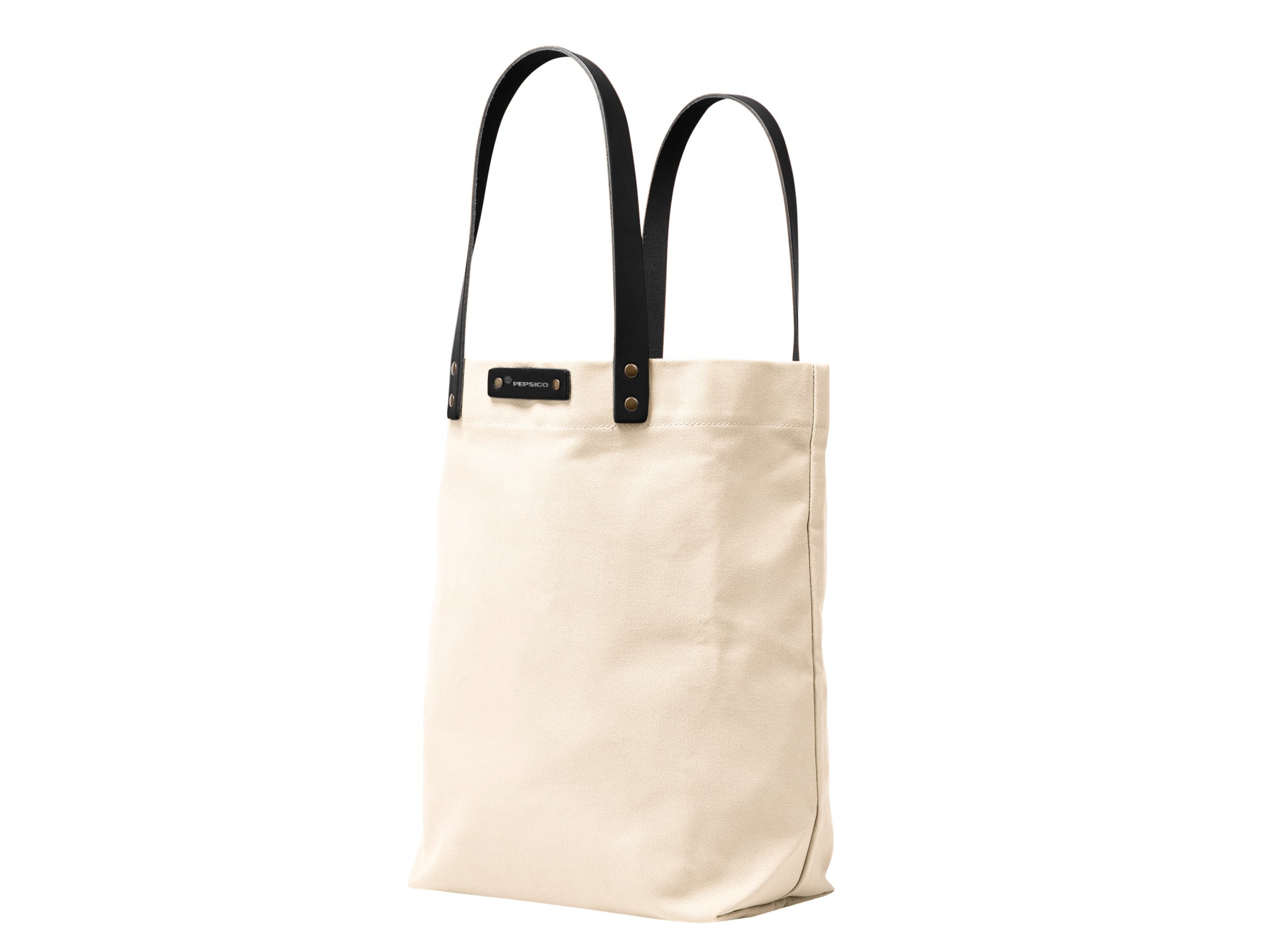 Canvas Tote with Leather Handles | Full Grain Leather | Made in USA