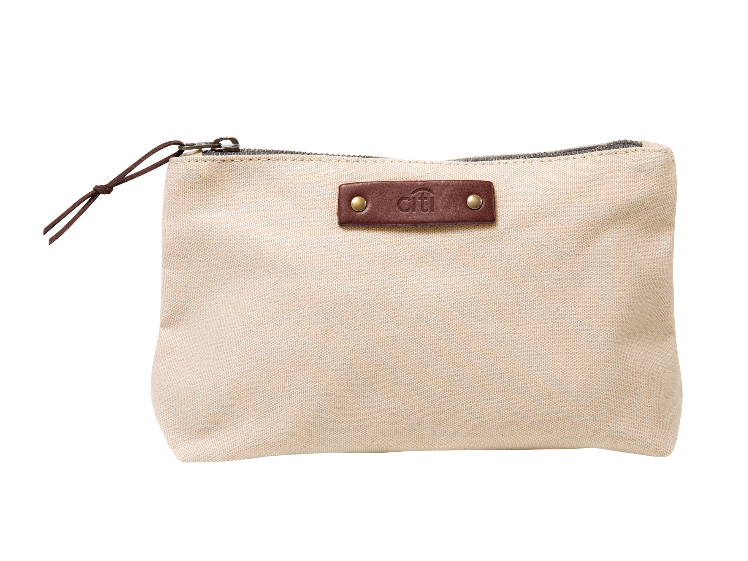 Canvas Pouch | Full Grain Leather | Made in USA