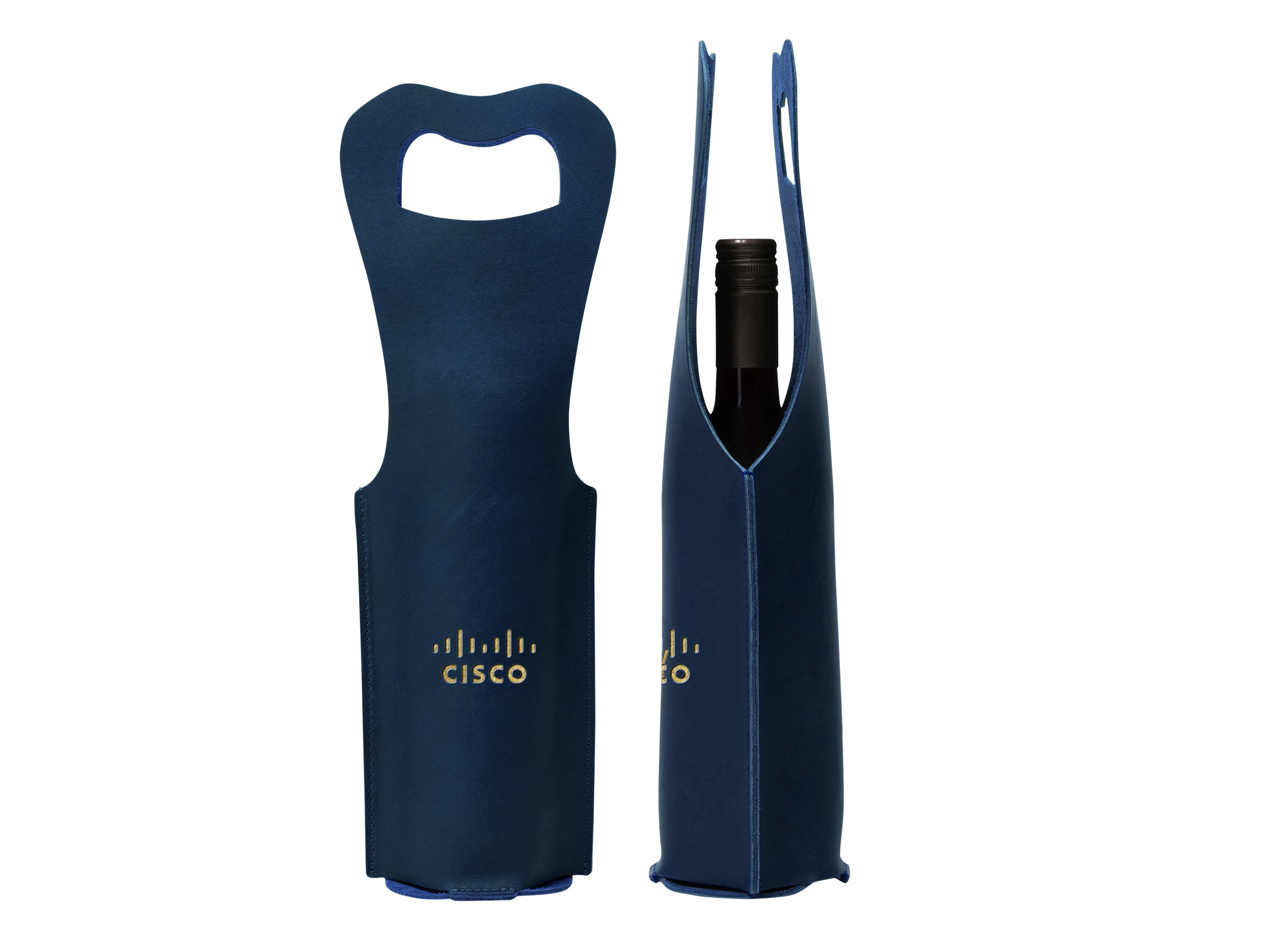 Single Wine Bottle Tote | Full Grain Leather | Made in USA