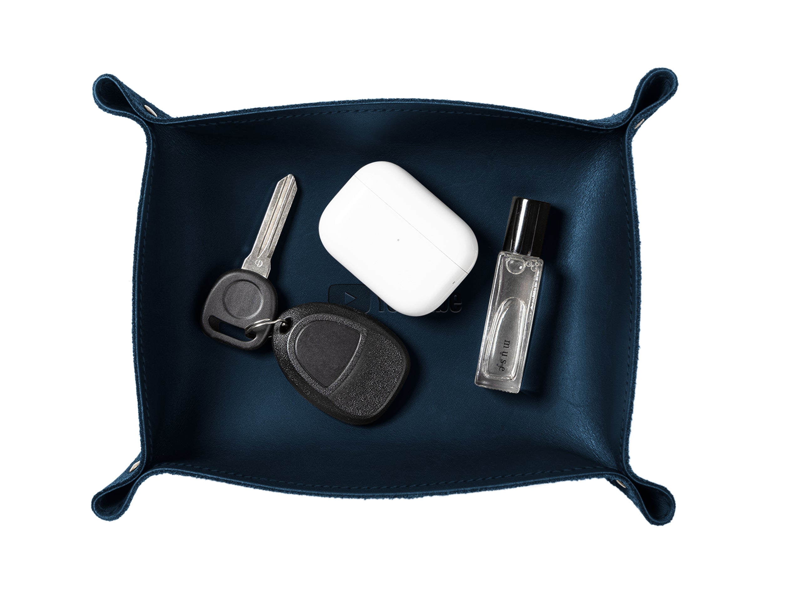 Rivet Valet Tray | Full Grain Leather | Made in USA