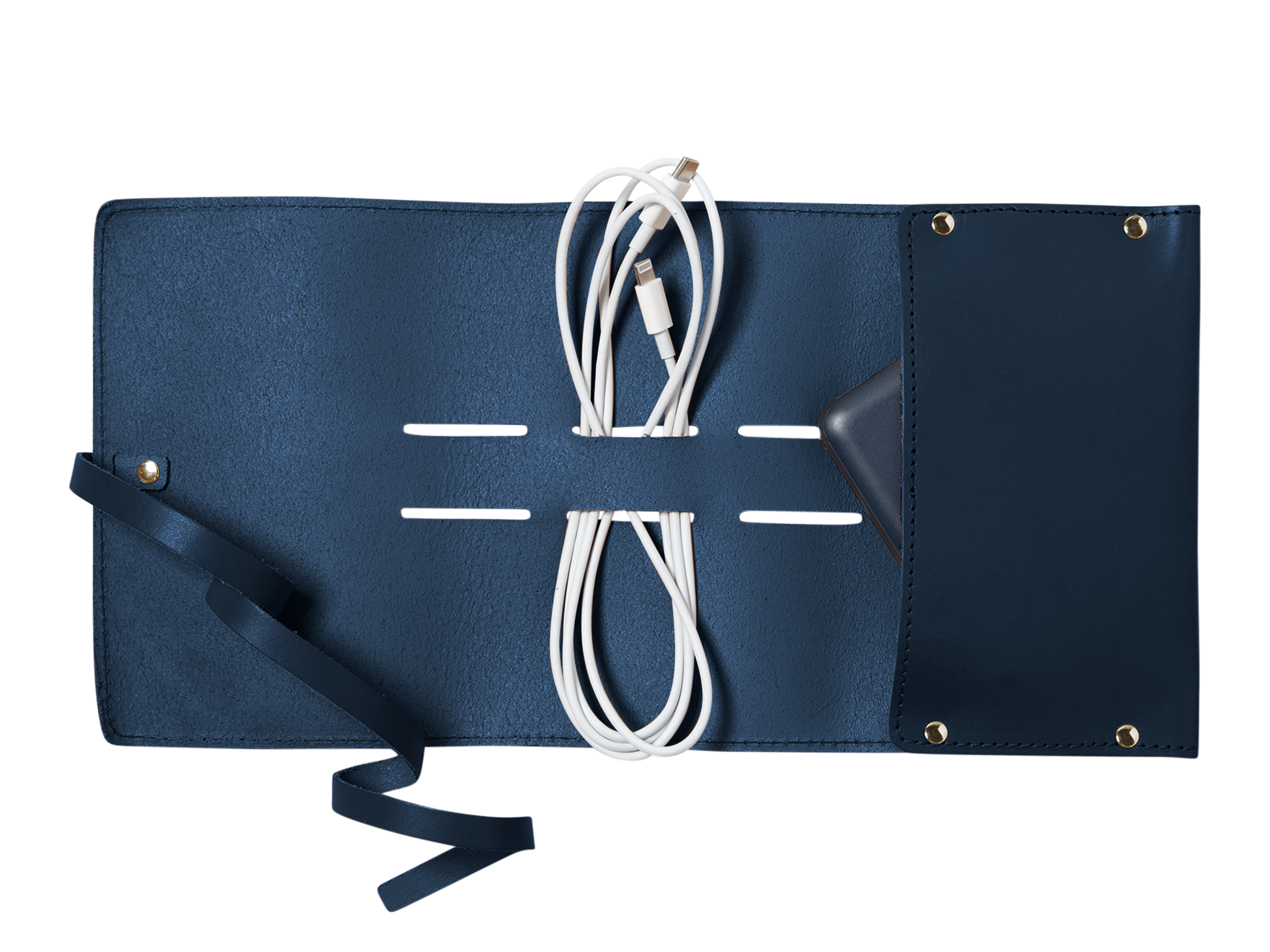 Tech Accessory Roll | Full Grain Leather | Made in USA