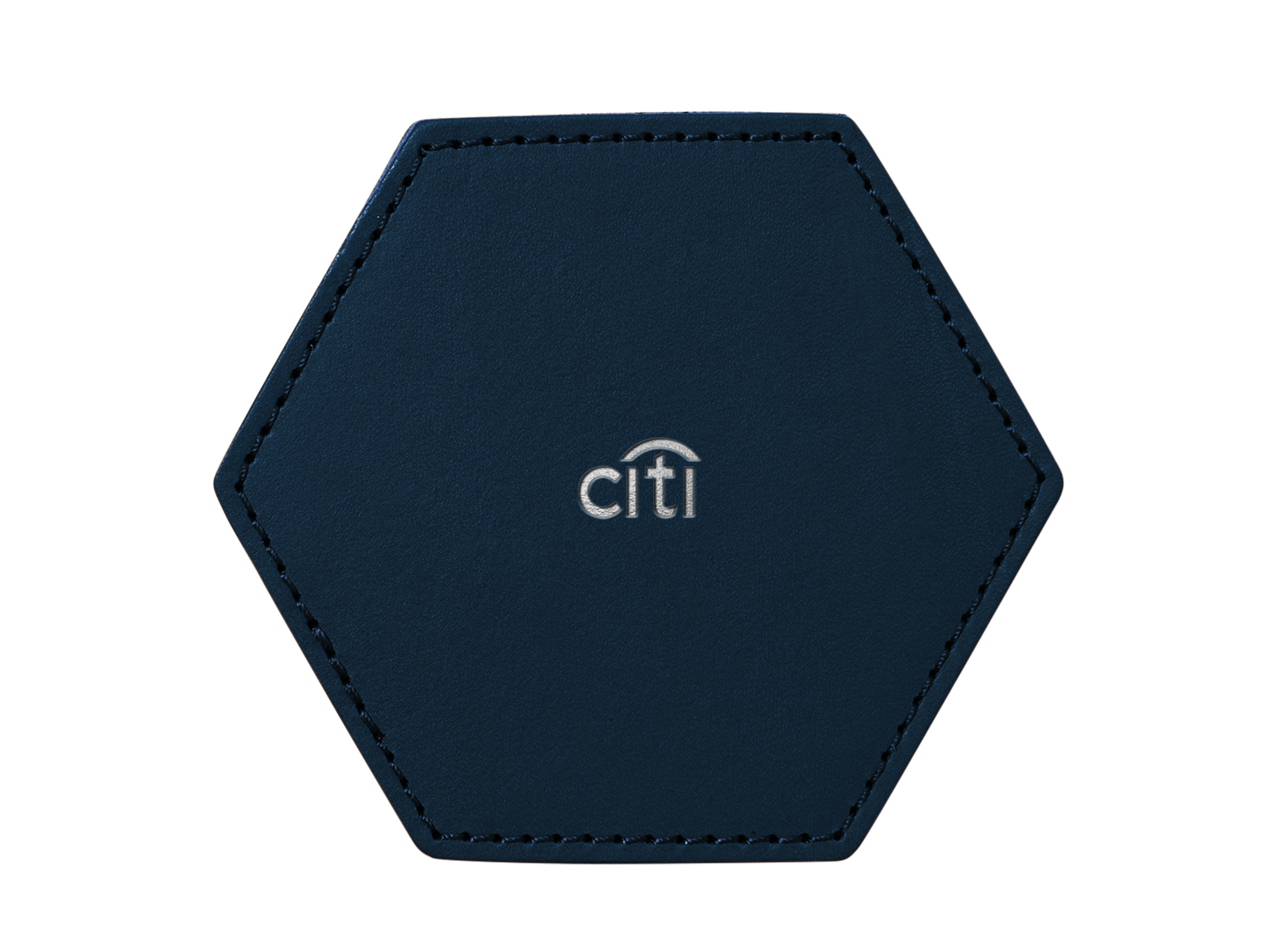 Hexagon Coasters (Set of 4) | Full Grain Leather | Made in USA