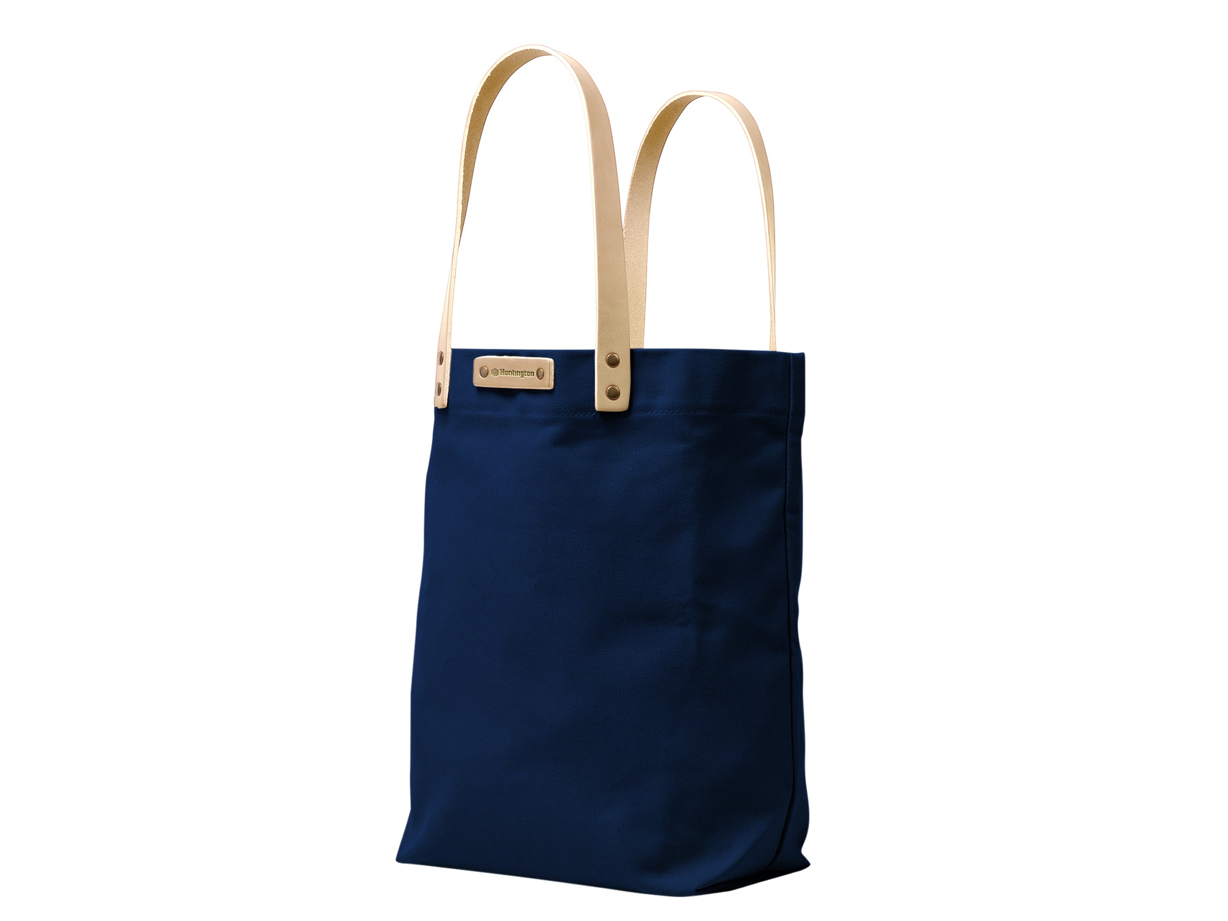 Canvas Tote with Leather Handles | Full Grain Leather | Made in USA