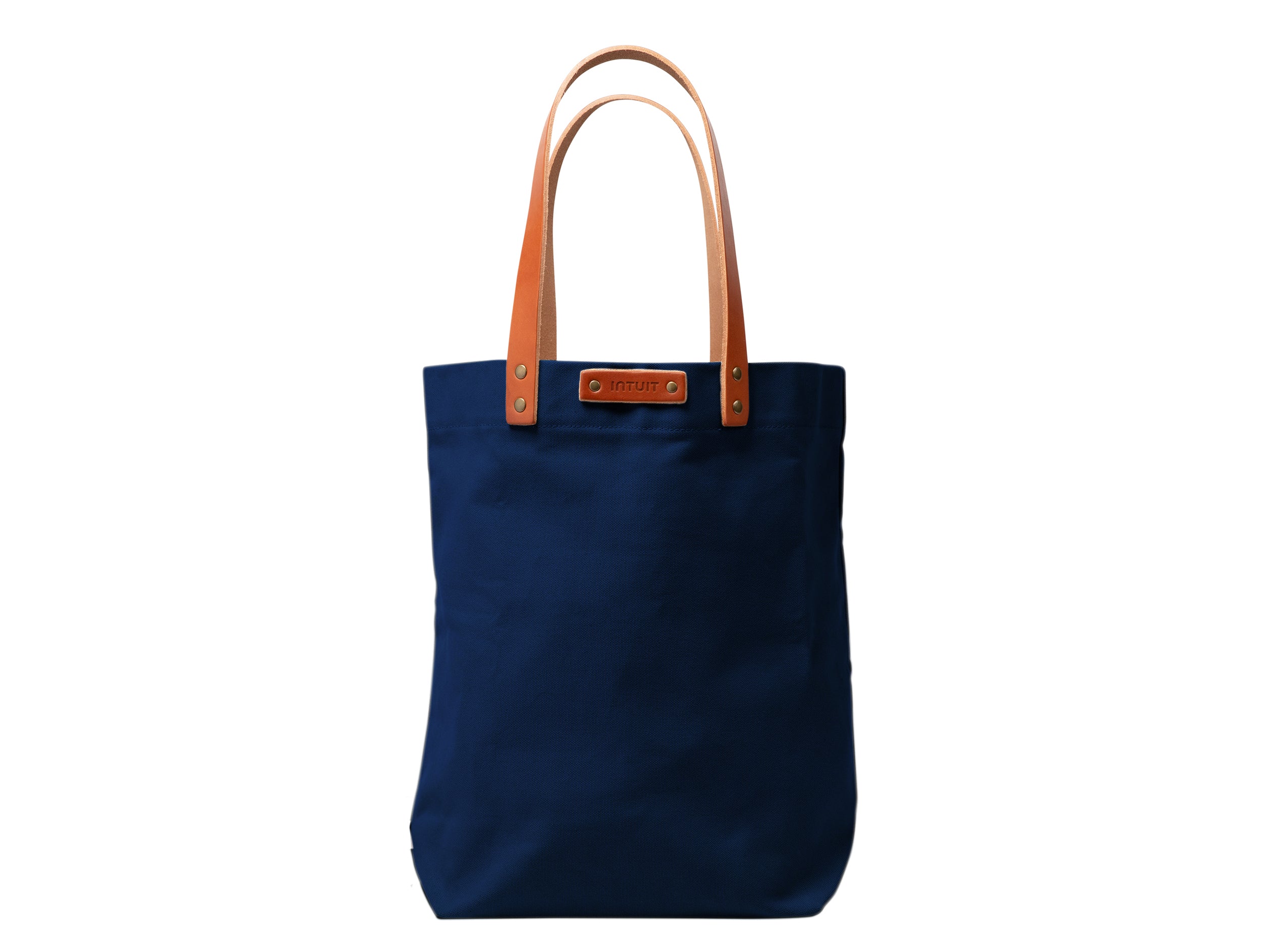 Canvas Tote with Leather Handles | Full Grain Leather | Made in USA