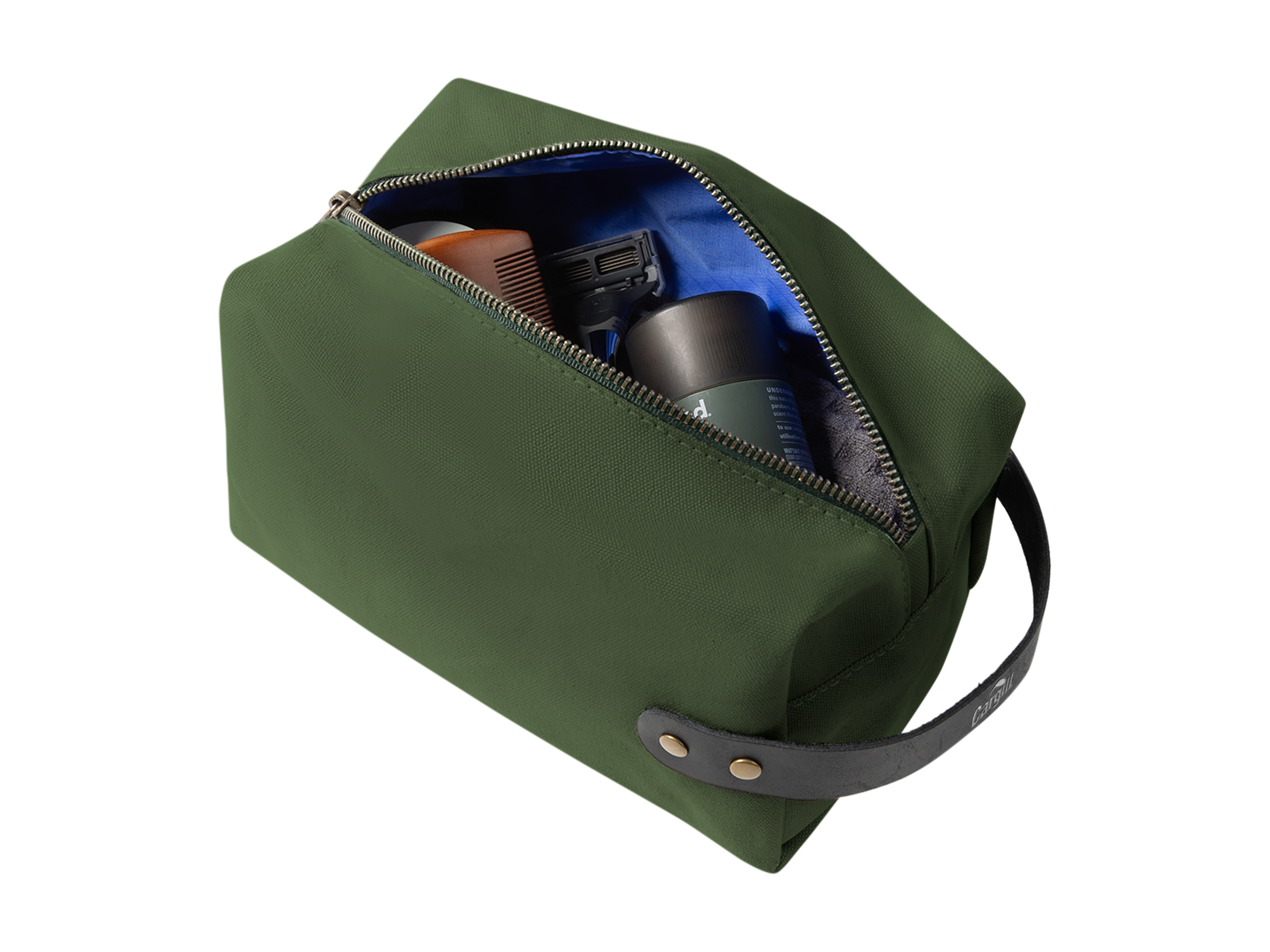 Canvas & Leather Dopp Kit | Full Grain Leather | Made in USA