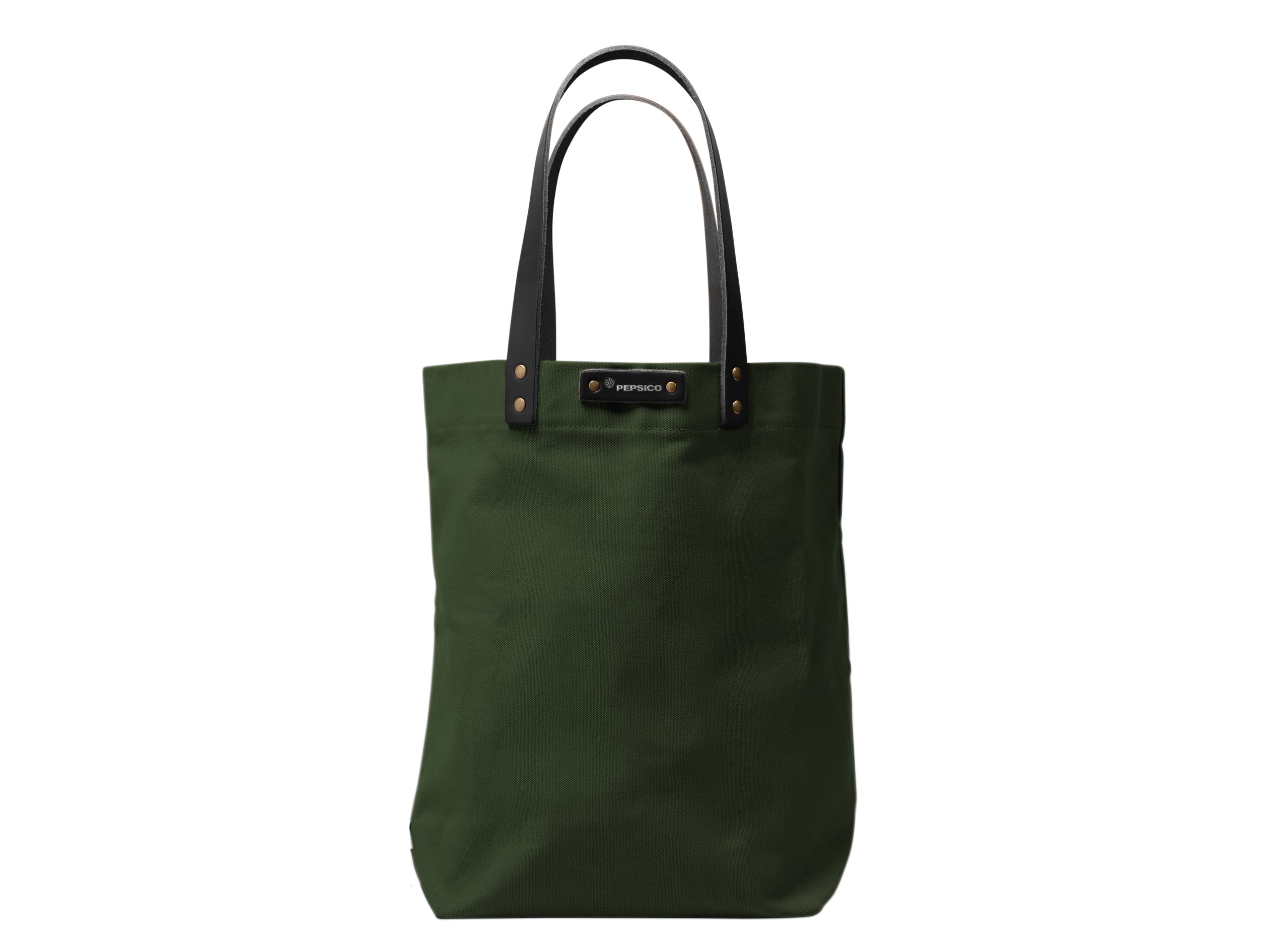 Canvas Tote with Leather Handles | Full Grain Leather | Made in USA