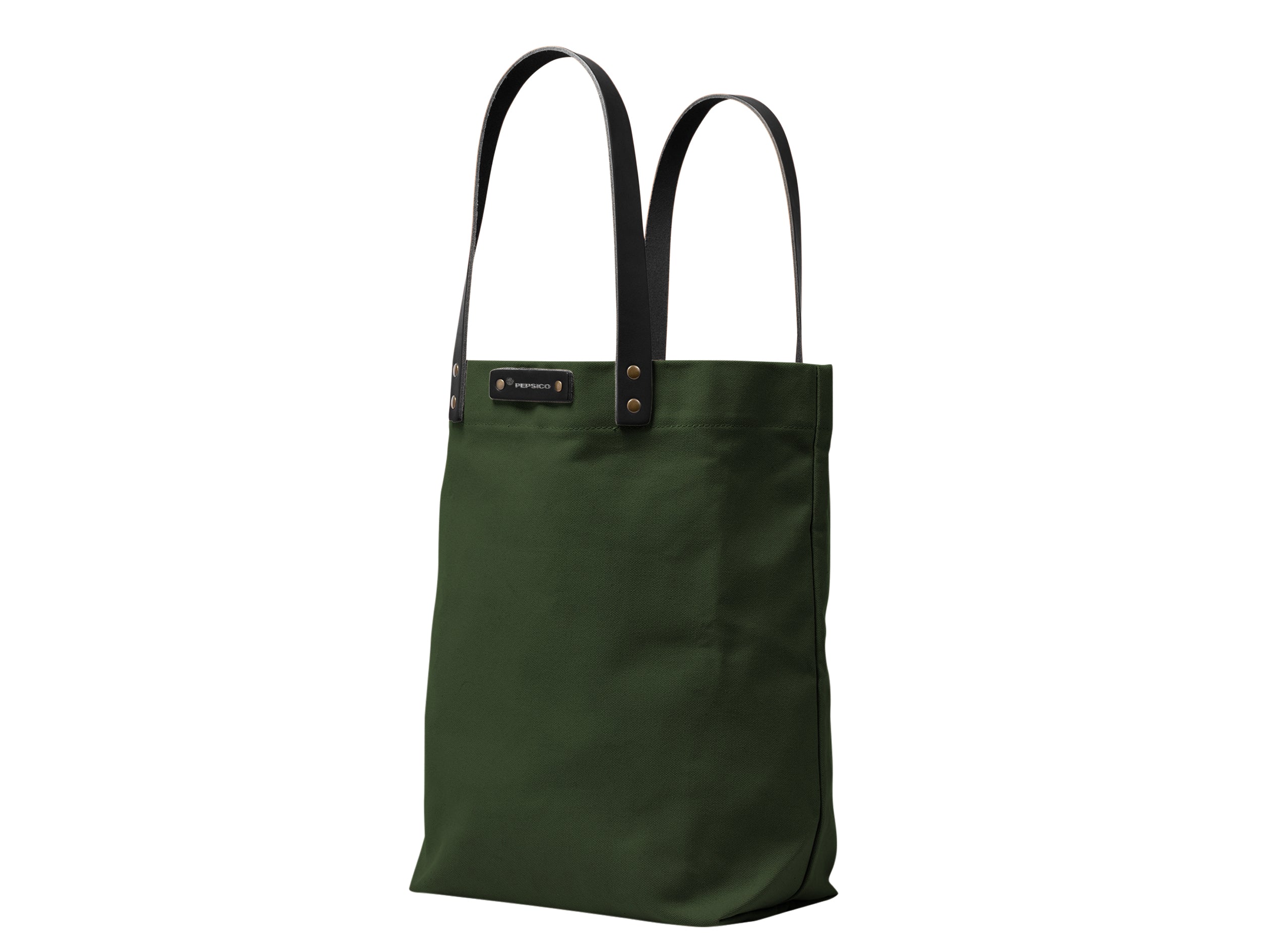 Canvas Tote with Leather Handles | Full Grain Leather | Made in USA