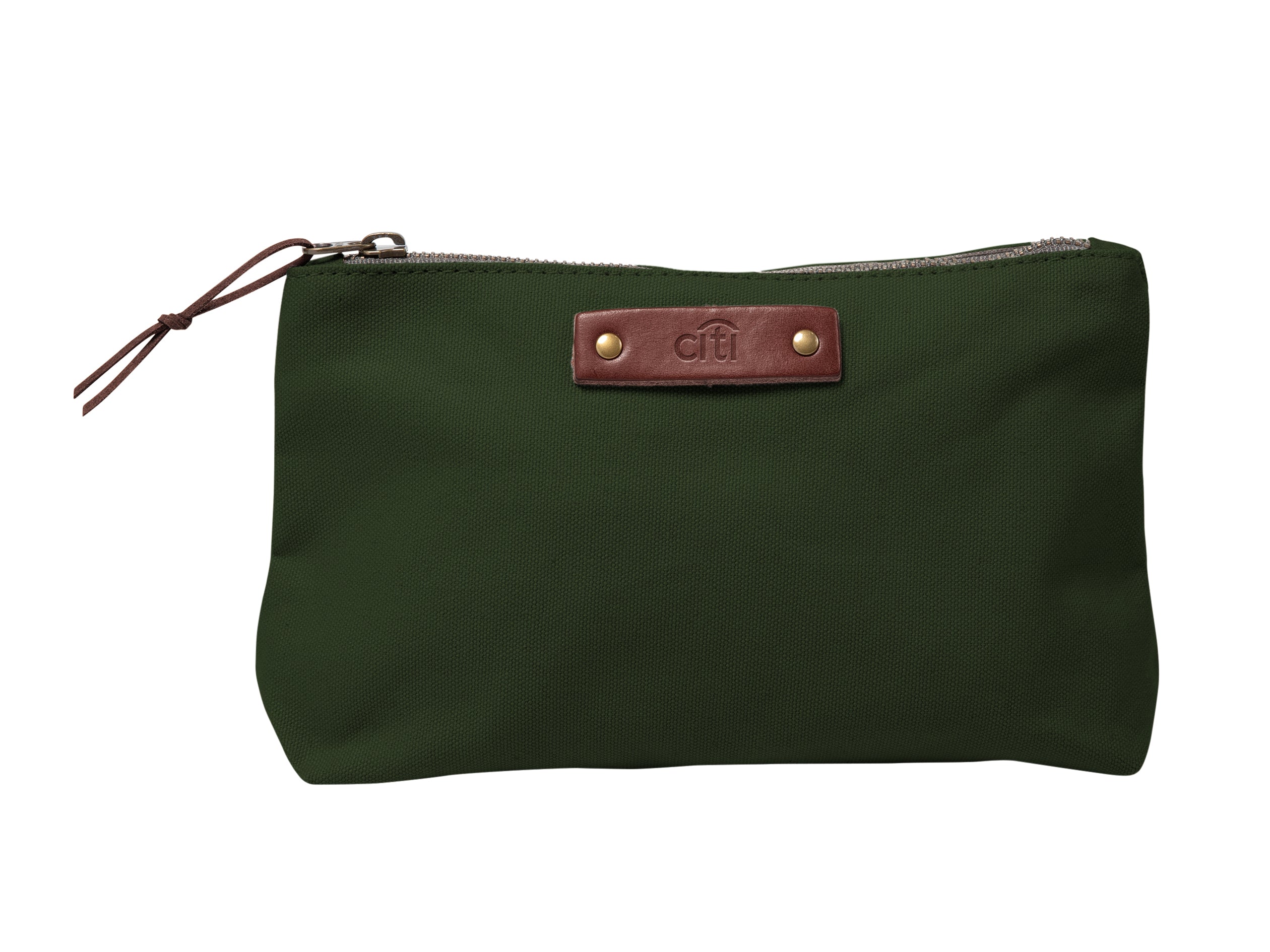 Canvas Pouch | Full Grain Leather | Made in USA