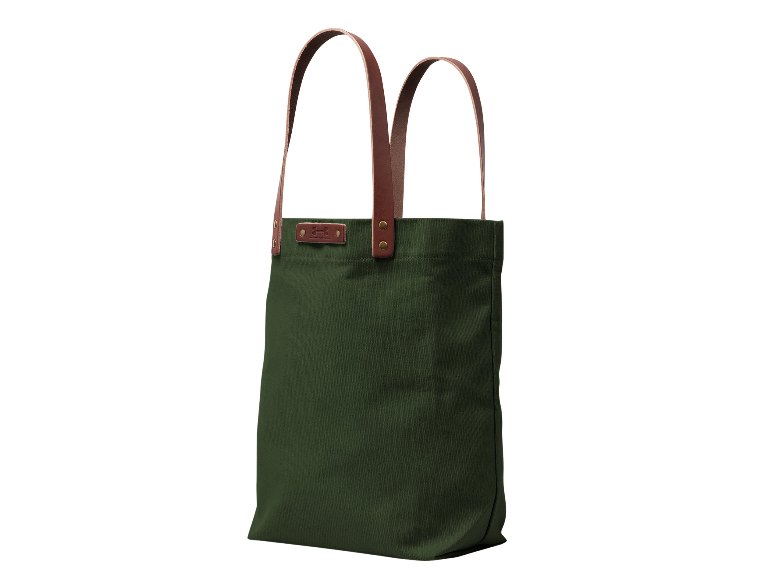 Canvas Tote with Leather Handles | Full Grain Leather | Made in USA