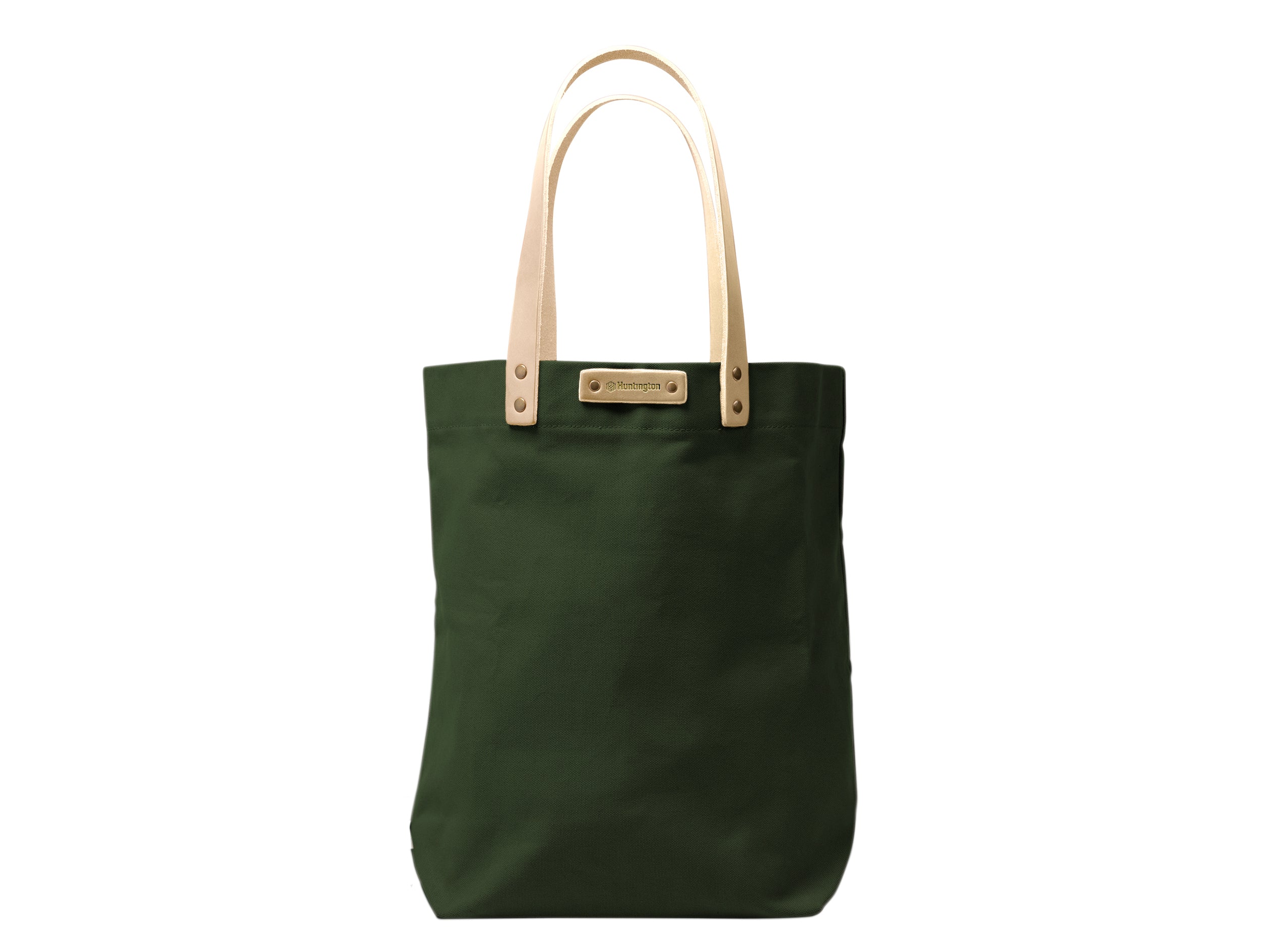 Canvas Tote with Leather Handles | Full Grain Leather | Made in USA