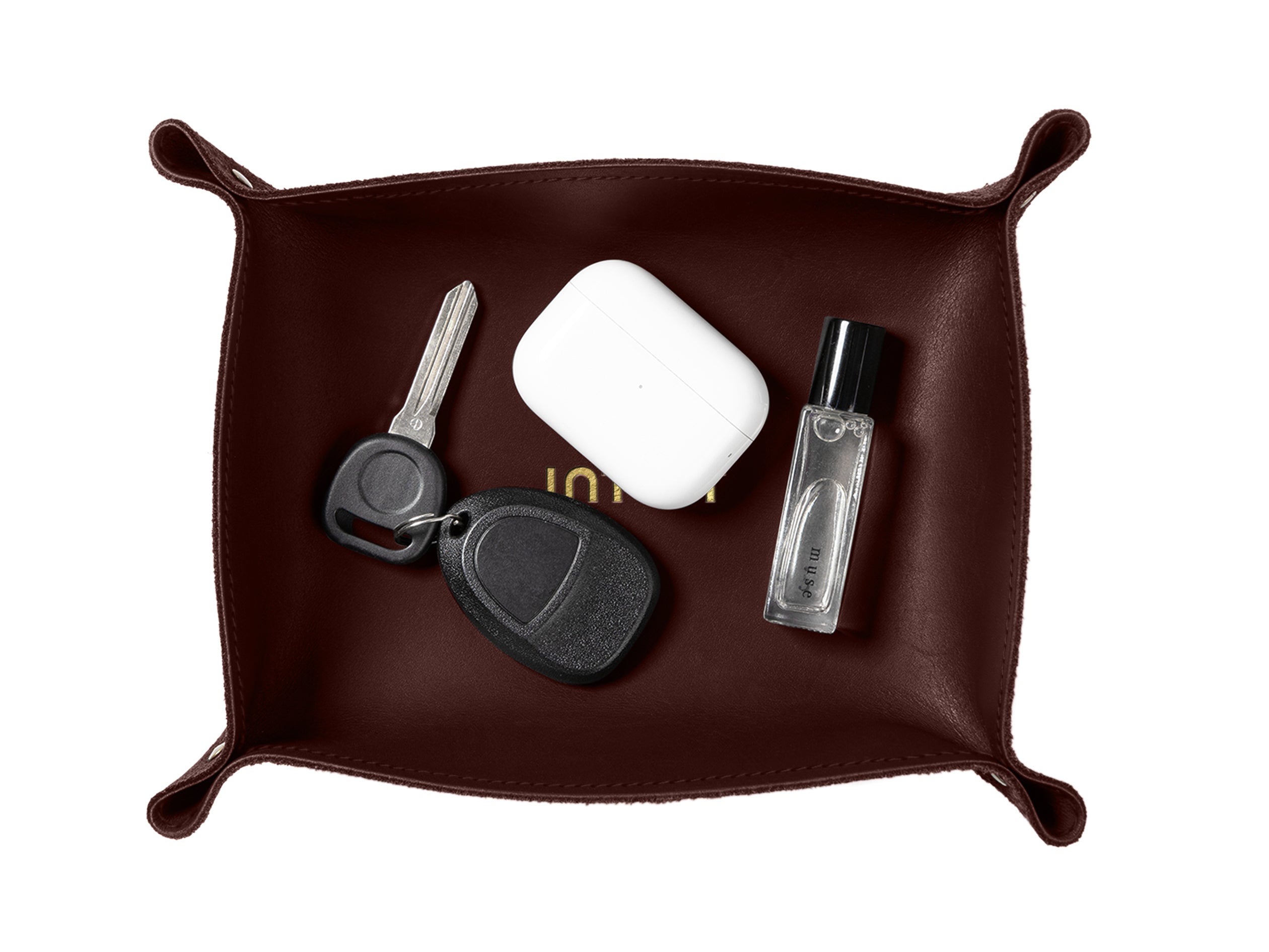 Rivet Valet Tray | Full Grain Leather | Made in USA