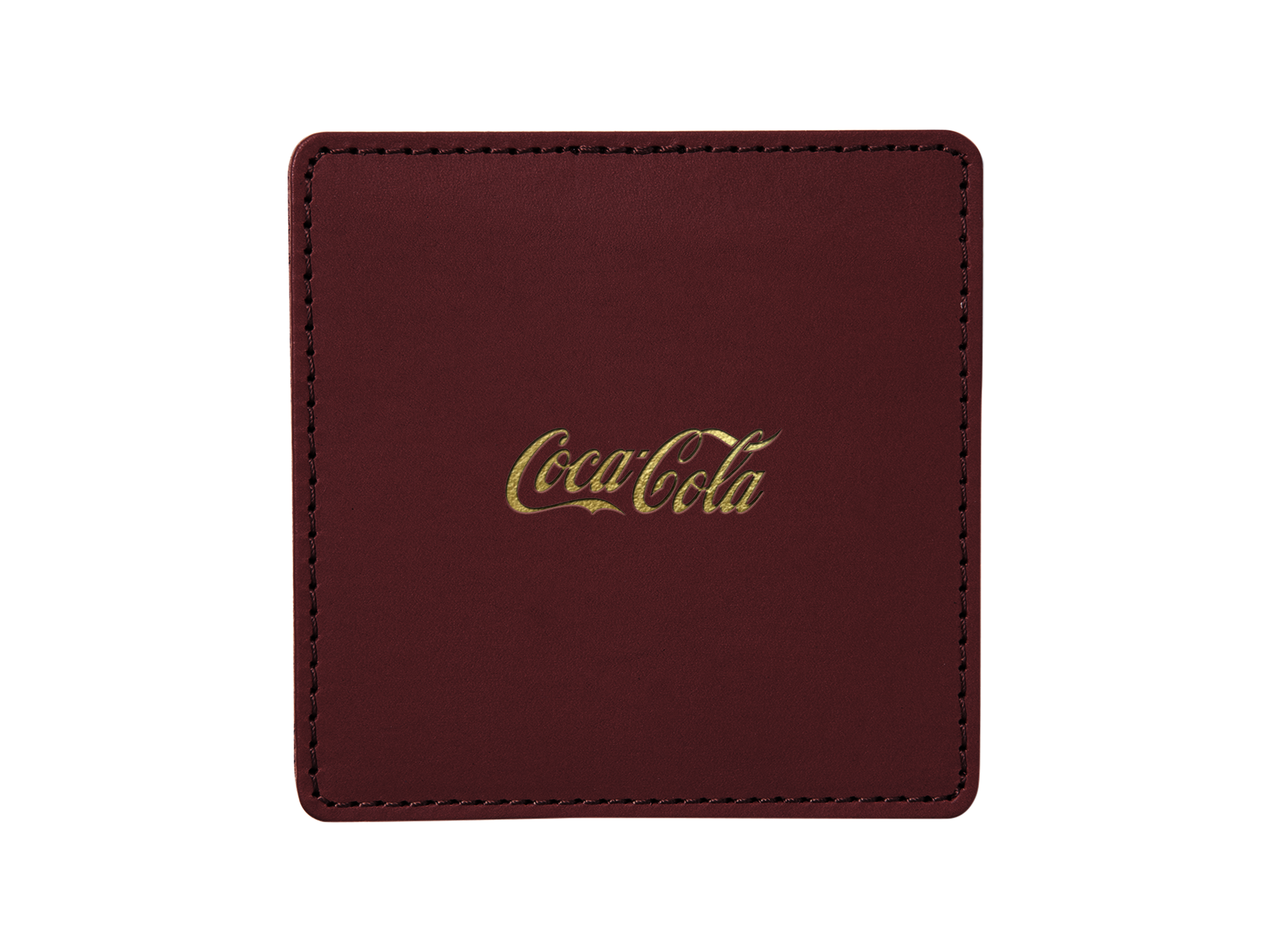 Square Coasters (Set of 4) | Full Grain Leather | Made in USA